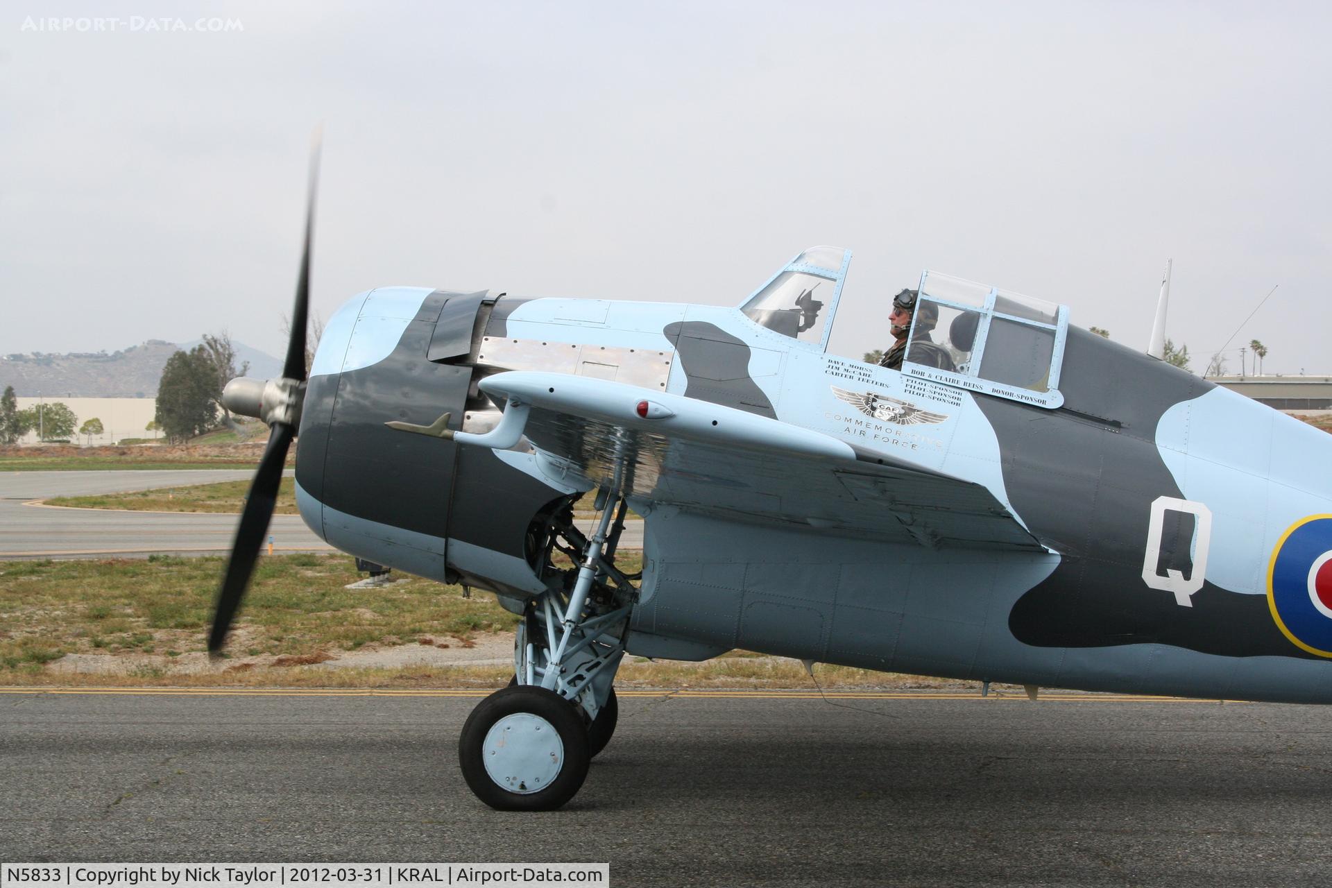 N5833, 1945 General Motors (Grumman) FM-2 Wildcat C/N 5833, CAF FM-2