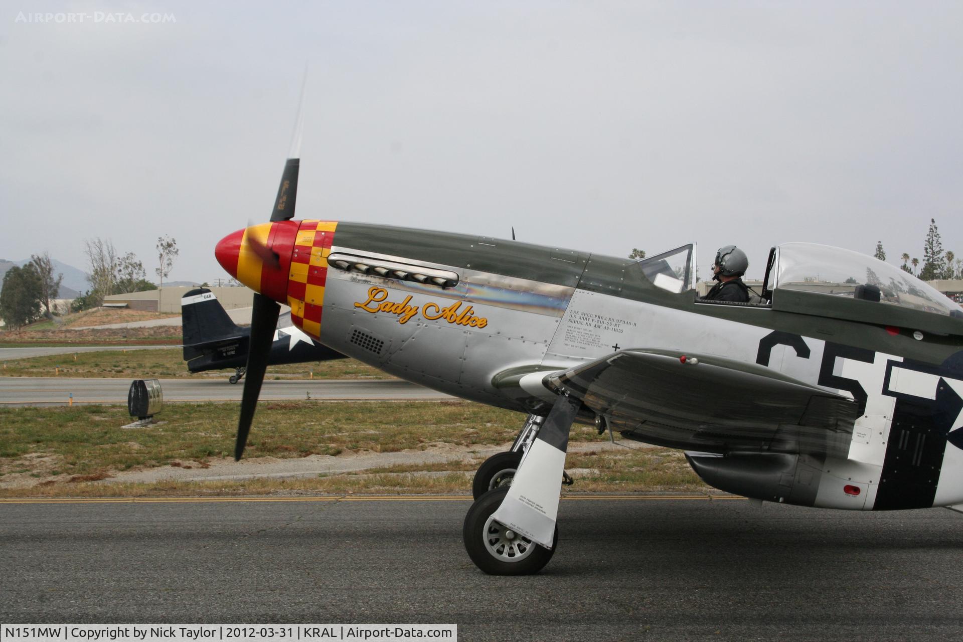 N151MW, 1945 North American P-51D Mustang C/N 124-48386, Lady Alice