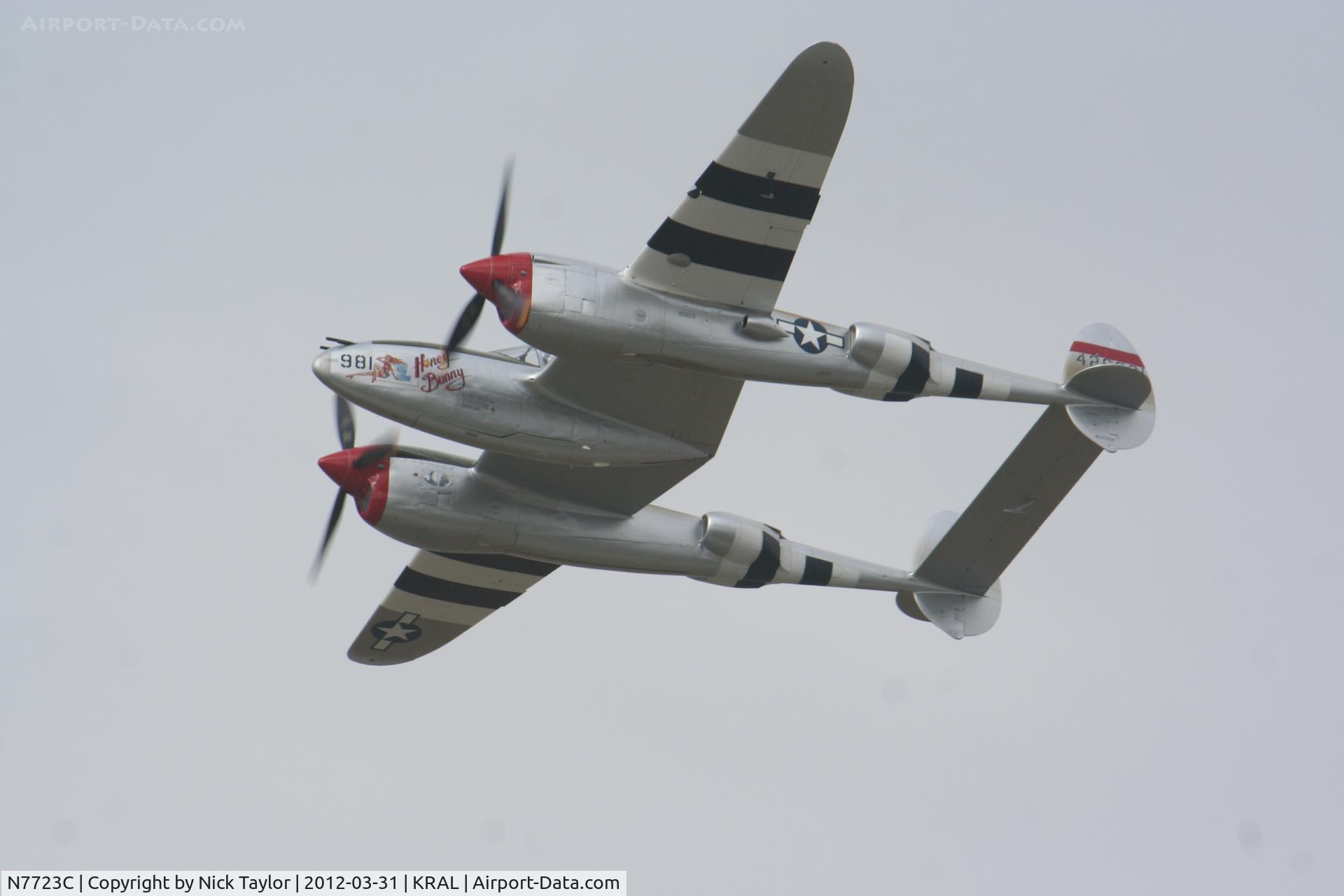 N7723C, 1944 Lockheed P-38L-5 Lightning C/N 7985, Honey Bunny