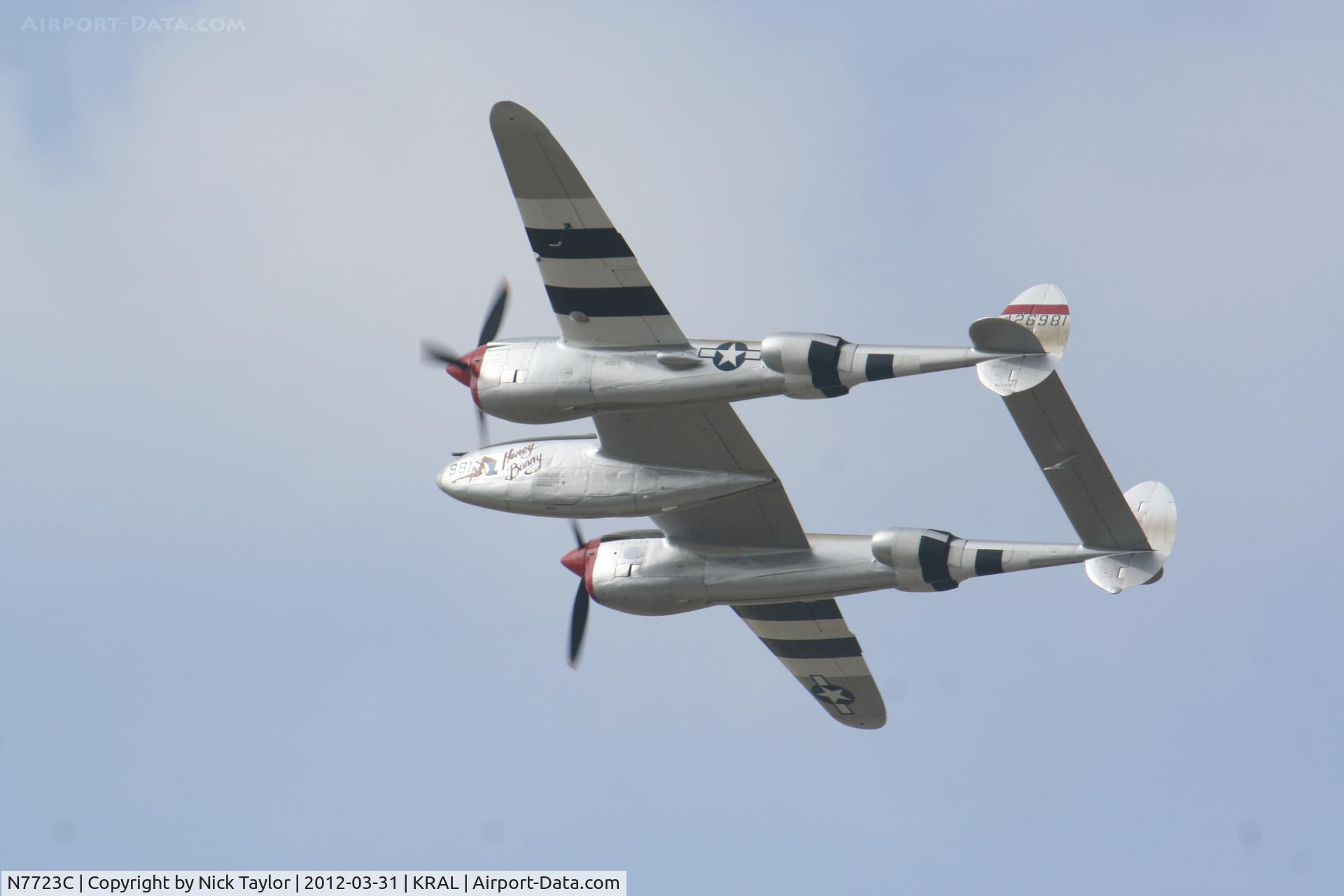 N7723C, 1944 Lockheed P-38L-5 Lightning C/N 7985, Honey Bunny