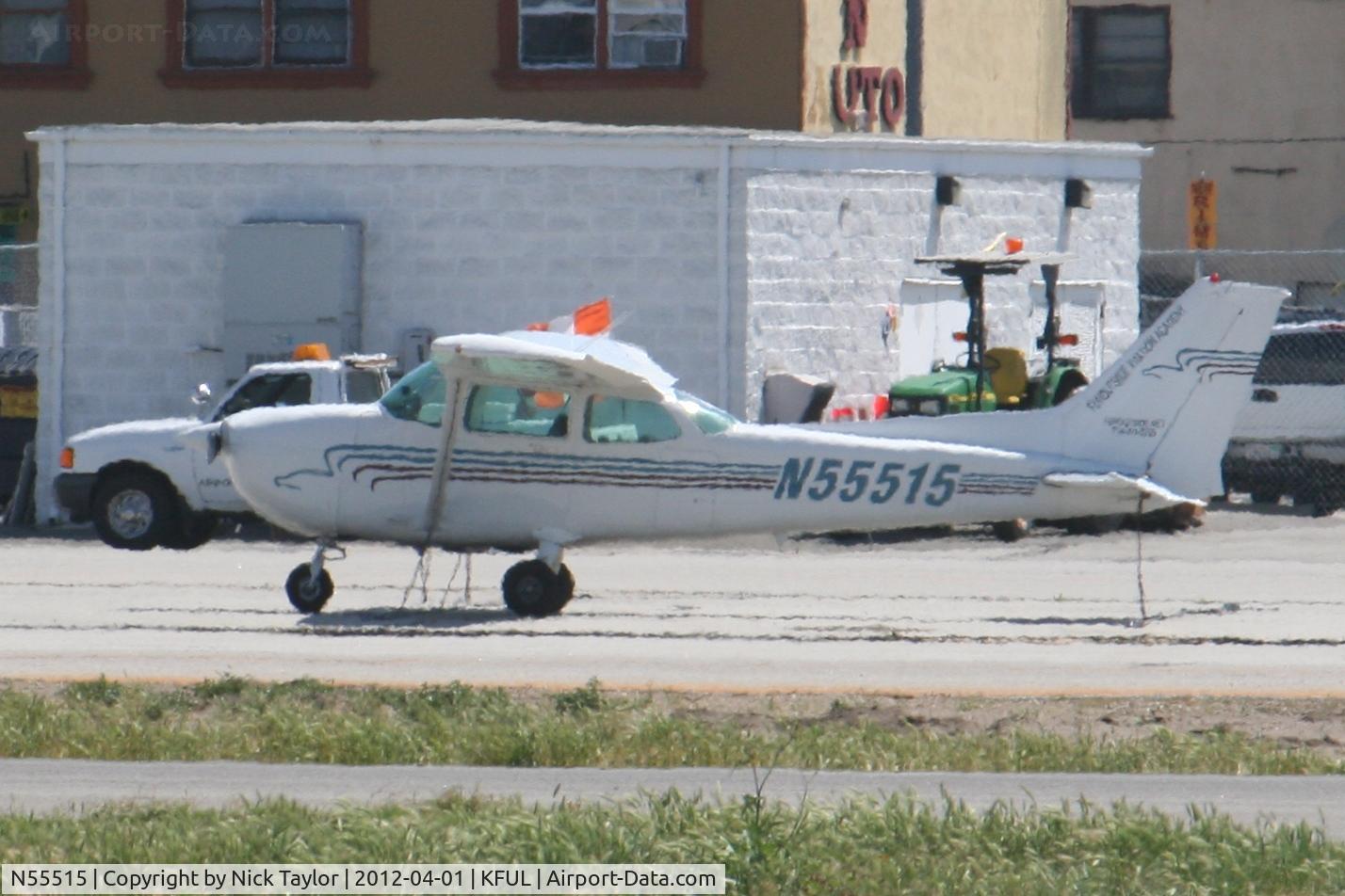 N55515, 1981 Cessna 172P C/N 17275195, Parked on the south side