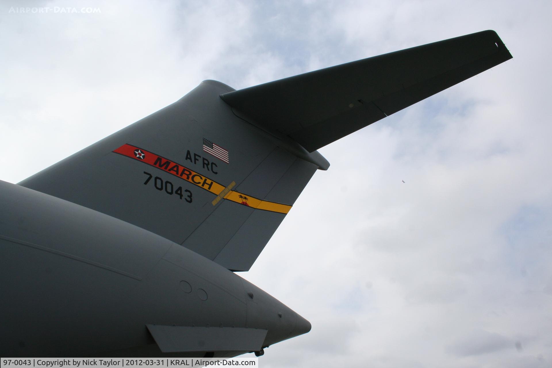 97-0043, Boeing C-17A Globemaster III C/N P-43, A whale of a tail