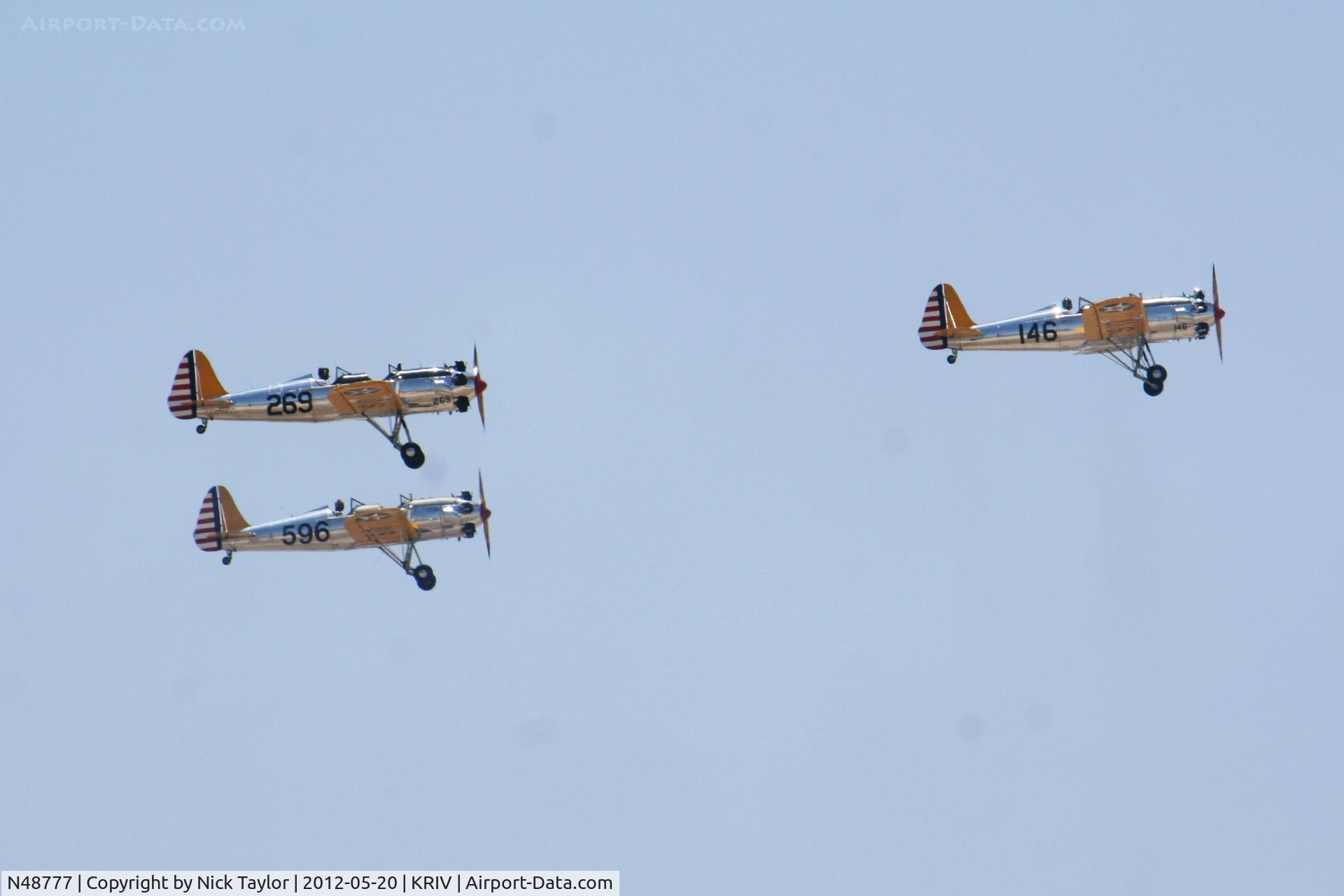 N48777, 1941 Ryan Aeronautical ST3KR C/N 1068, In formation with N48742 & N53271