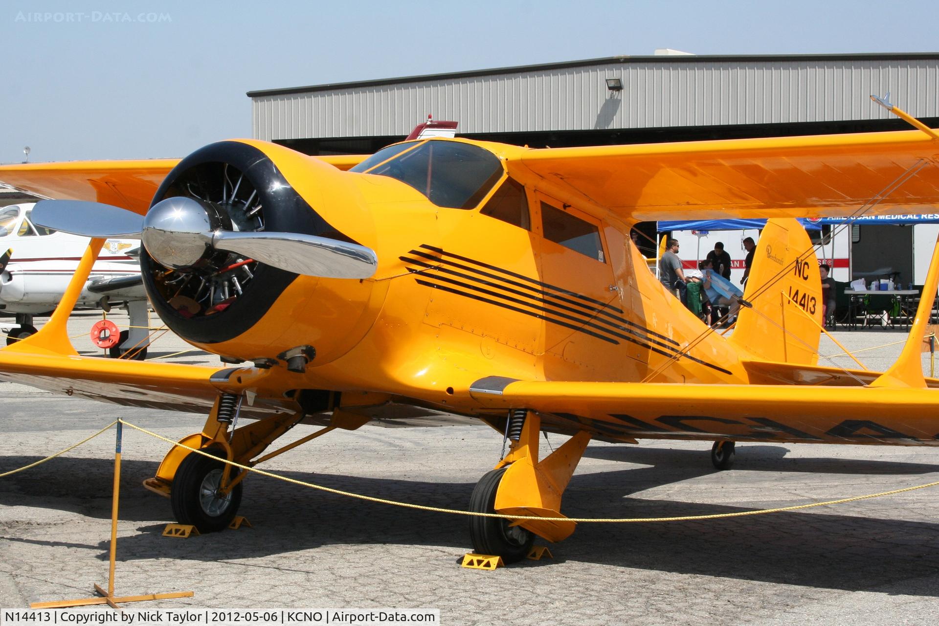 N14413, 1935 Beech B17R Staggerwing C/N 38, Beautiful Beech lines