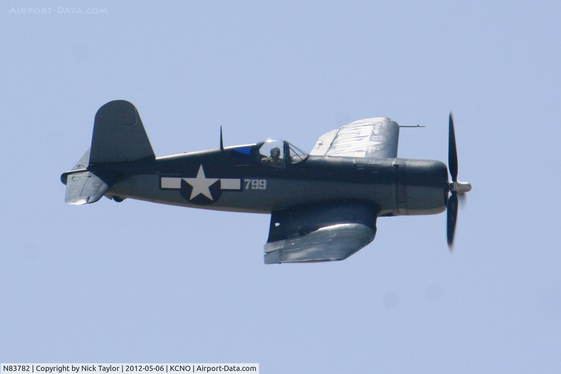 N83782, 1942 Vought F4U-1 Corsair C/N 3884 (Bu 17799), Chino Airshow