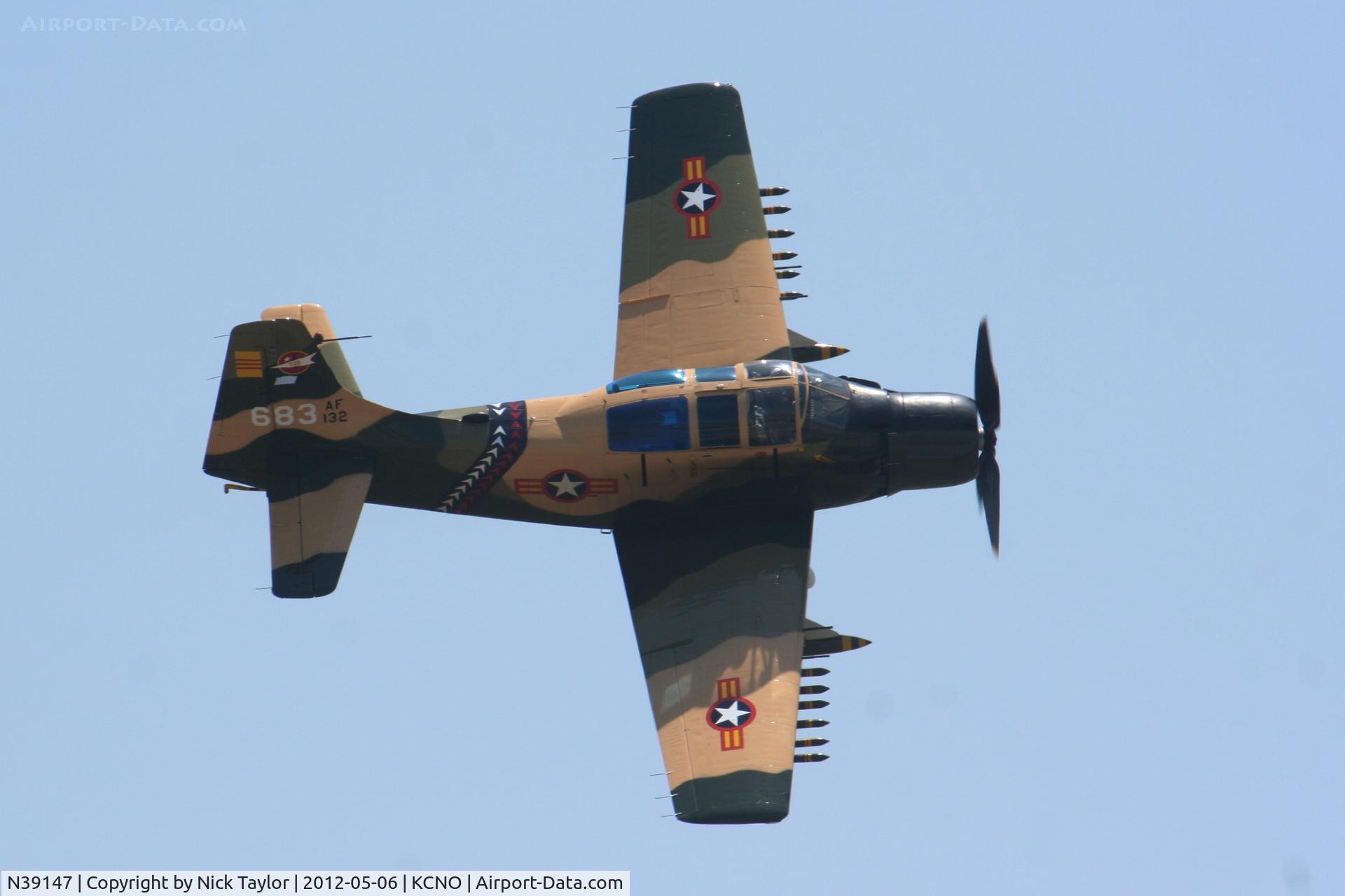 N39147, Douglas AD-5 (A-1E) Skyraider C/N 9540, Skyraider at the Chino Airshow 2012