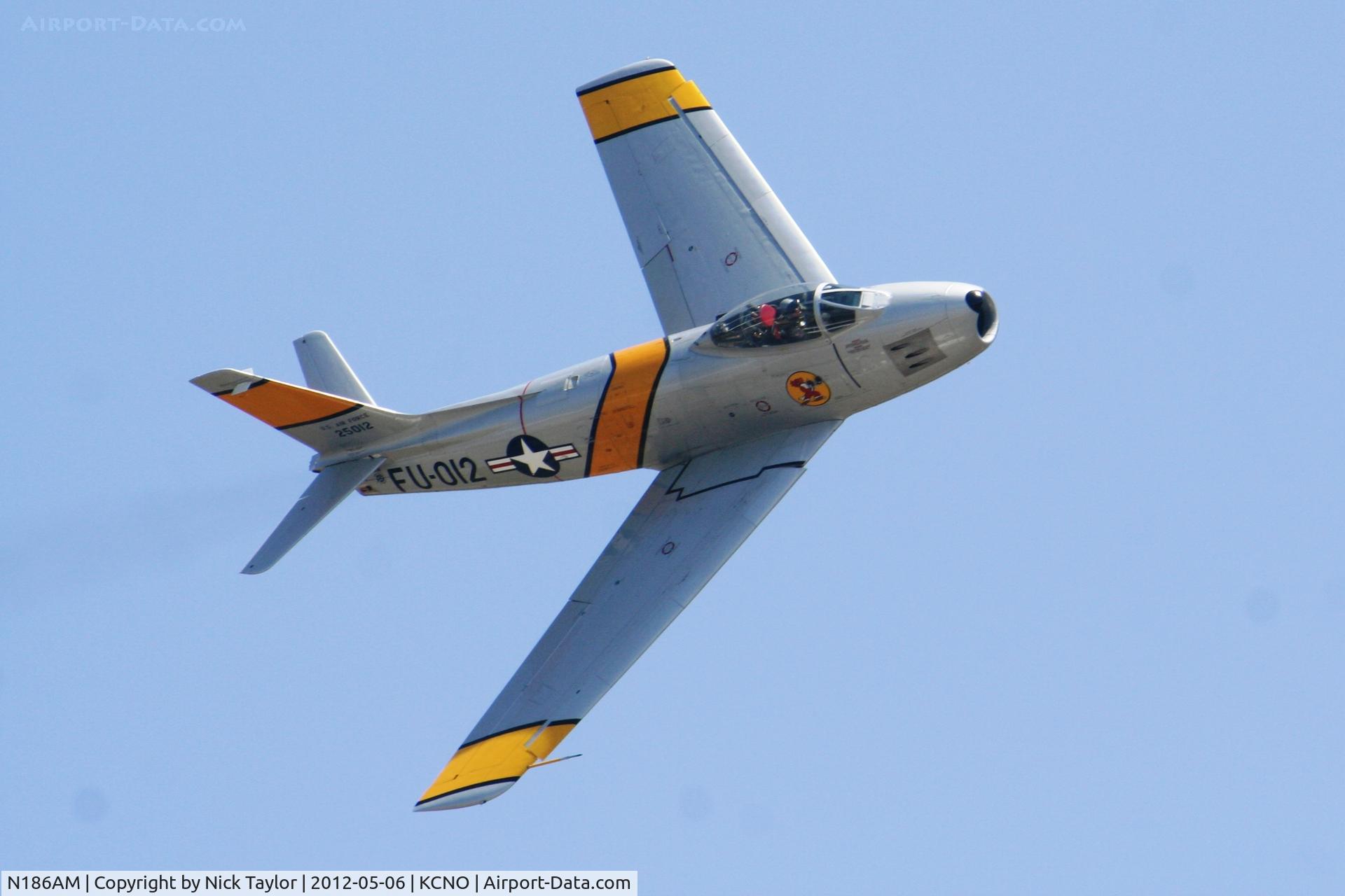 N186AM, 1952 North American F-86F Sabre C/N 191-708, F-86F pass
