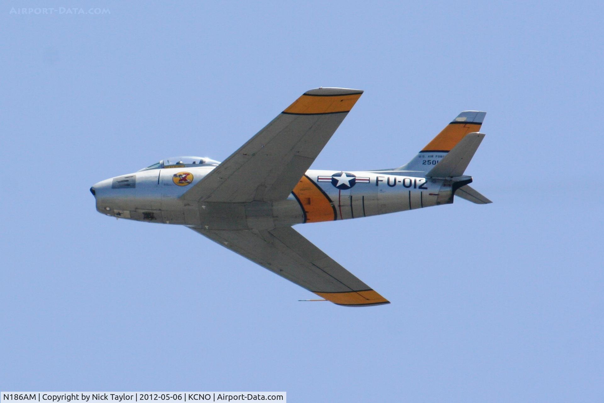 N186AM, 1952 North American F-86F Sabre C/N 191-708, F-86F pass