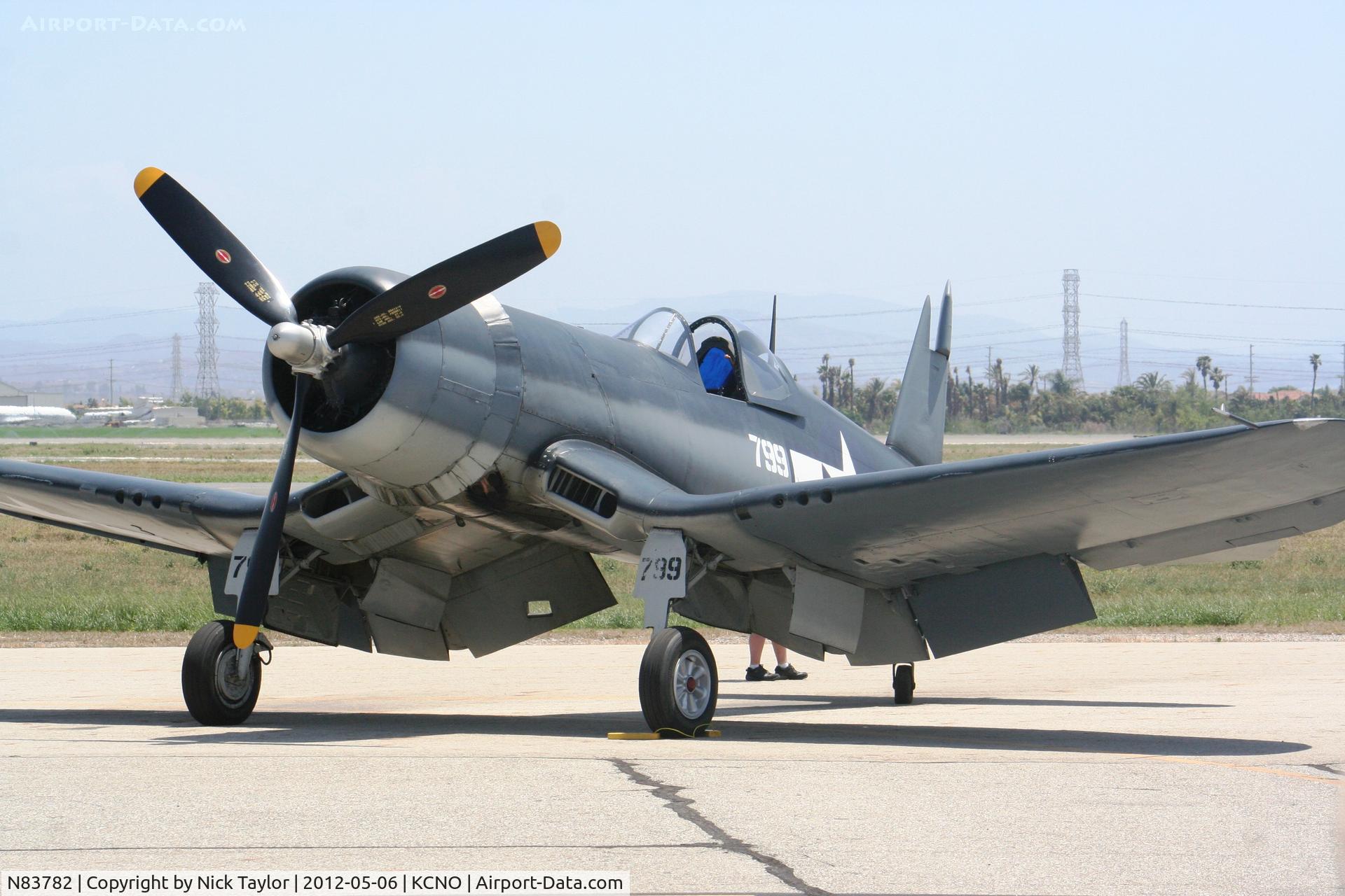 N83782, 1942 Vought F4U-1 Corsair C/N 3884 (Bu 17799), POF Corsair