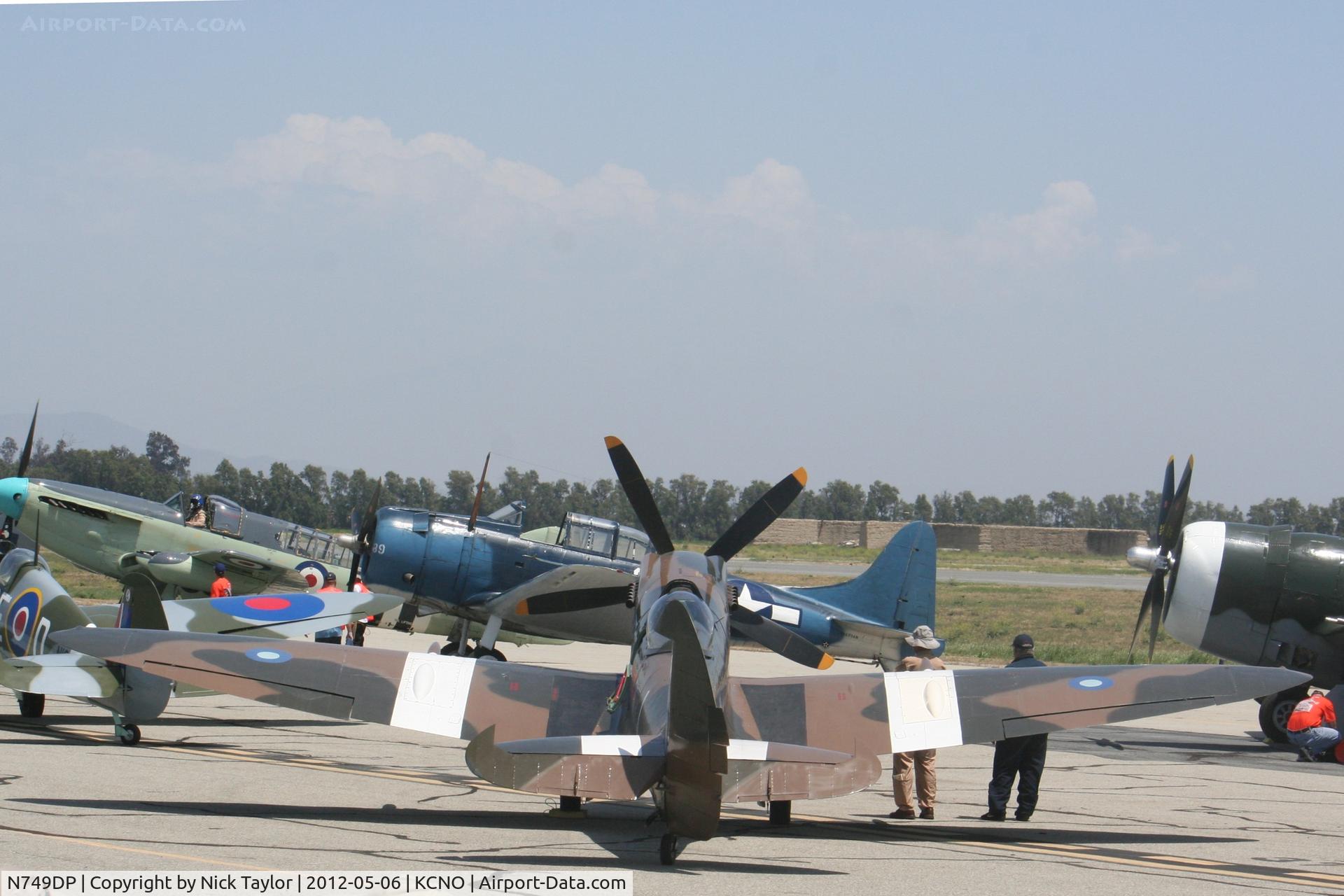 N749DP, 1945 Supermarine Spitfire XIV C/N 6S/583887, CAF Spitfire Mk.XIV