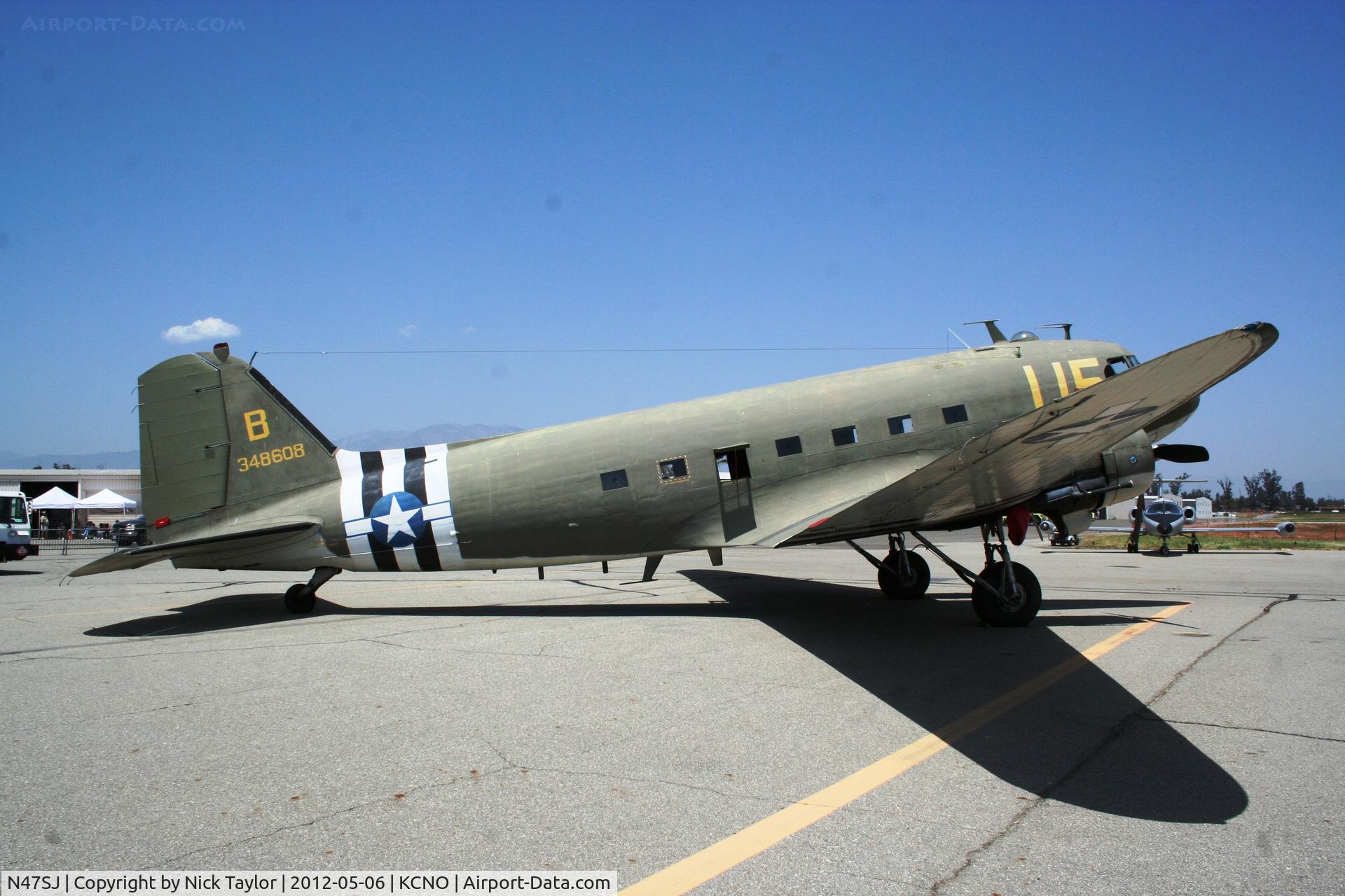 N47SJ, 1943 Douglas DC3C-R (C-47B-5-DK) C/N 14423, Chino Airshow 2012