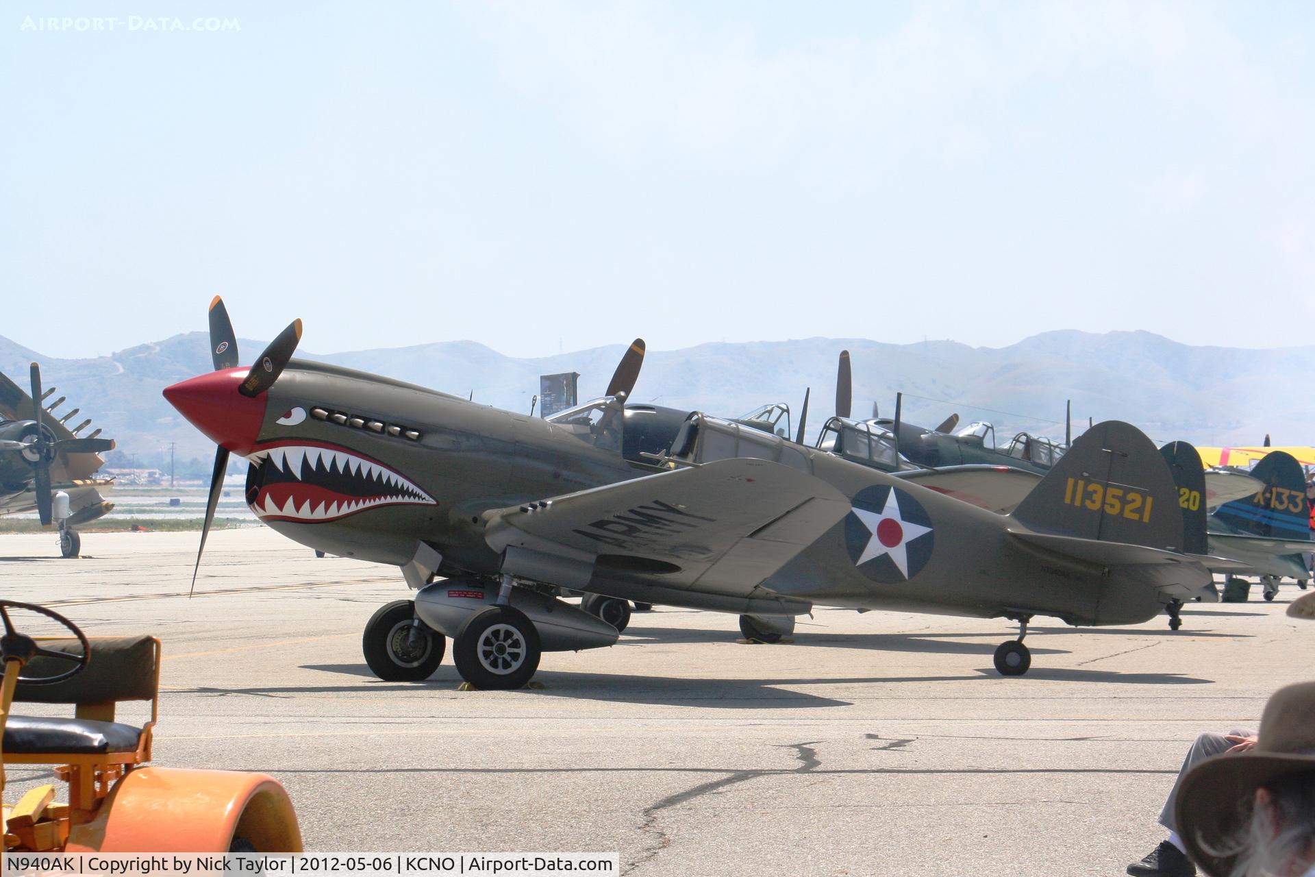 N940AK, 1941 Curtiss P-40E Warhawk C/N 15321, P-40E model