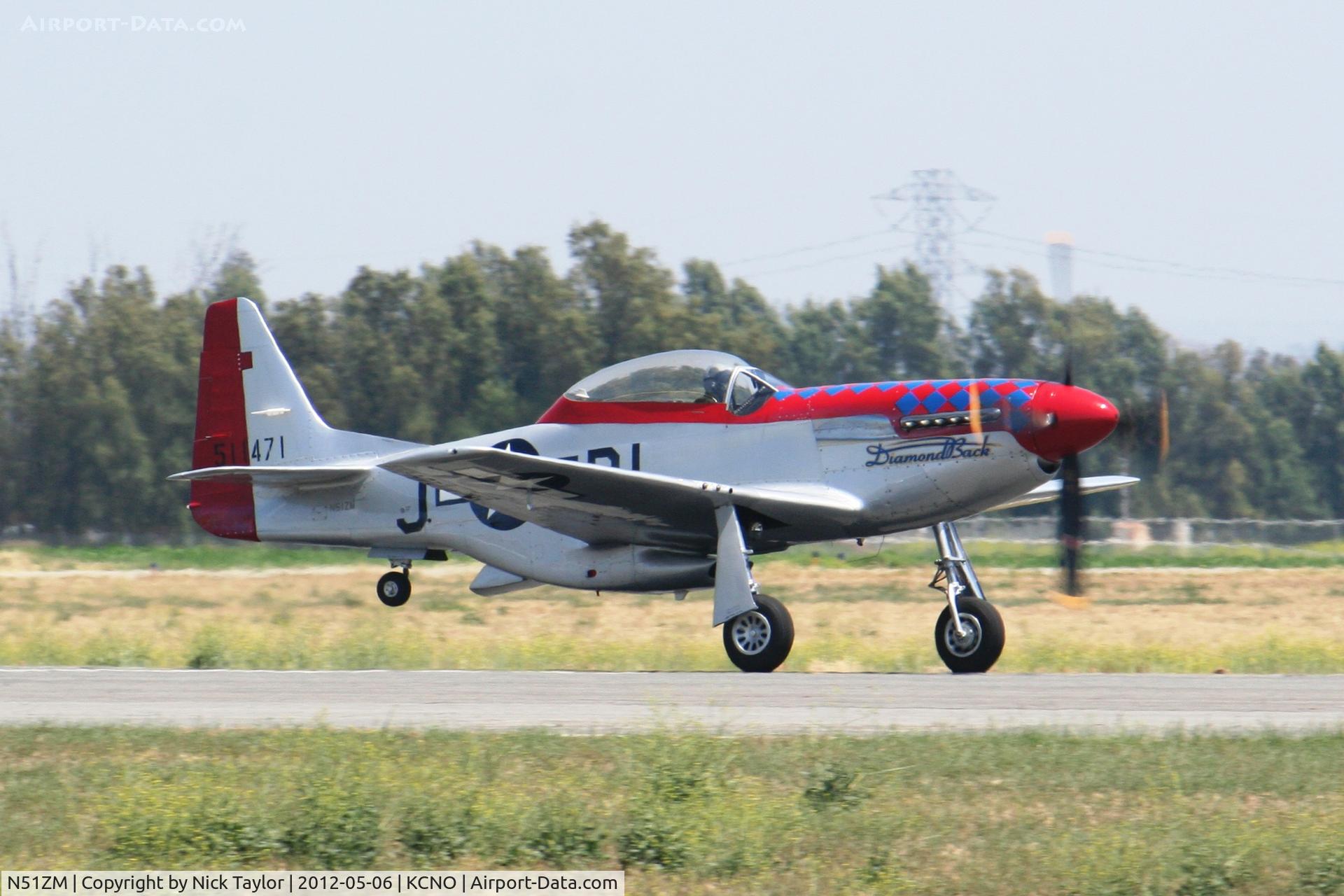 N51ZM, 1945 North American P-51D Mustang C/N 45-11471, Taking off