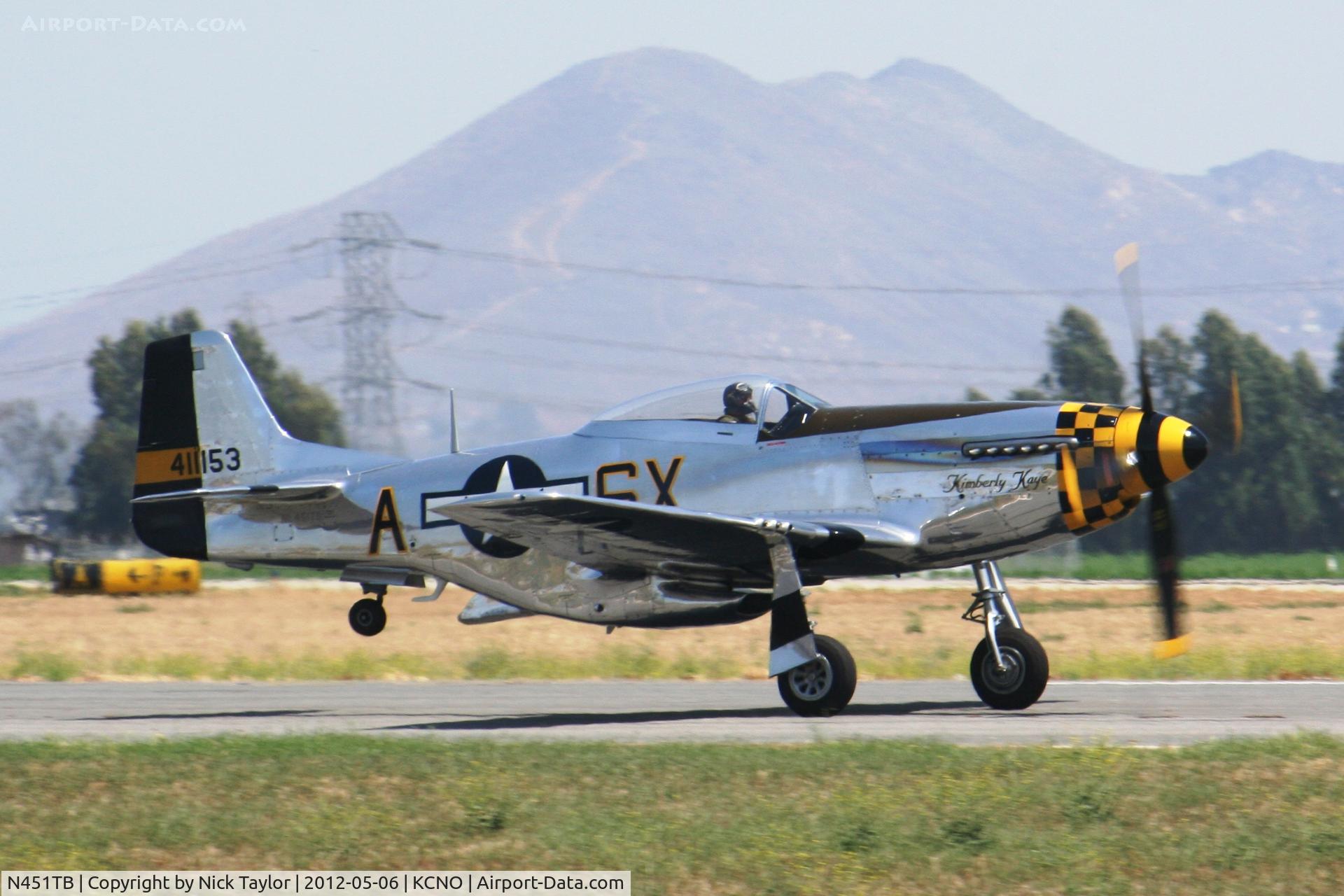 N451TB, 1944 North American F-51D Mustang C/N 44-11153, Taking off