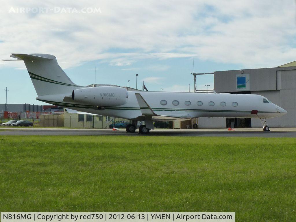 N816MG, 2008 Gulfstream Aerospace GV-SP (G550) C/N 5187, G816MG Gulfstream G550 was a recent visitor to Essendon.