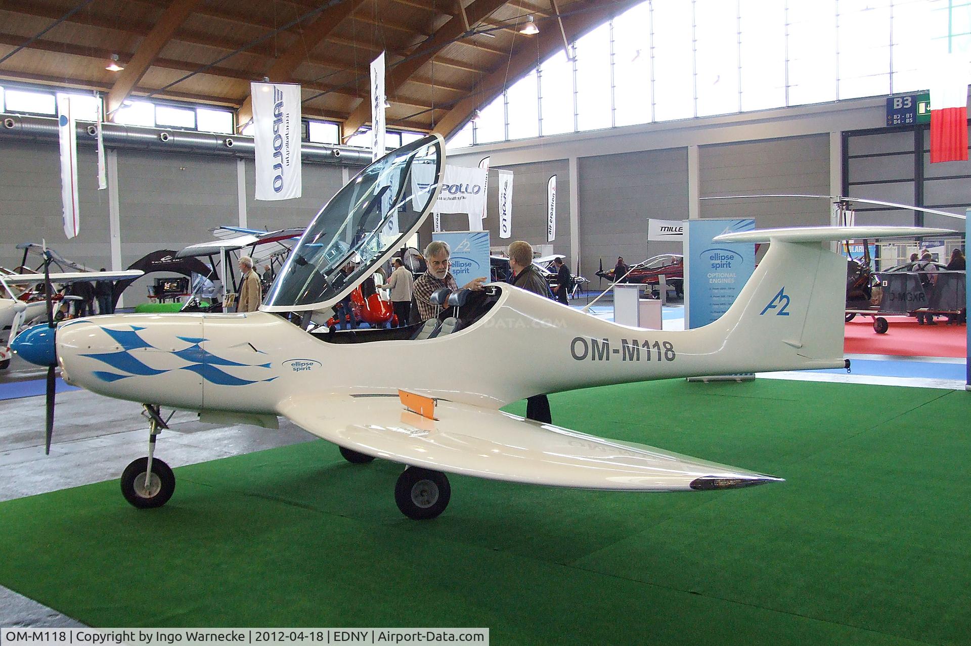 OM-M118, Ellipse Spirit E-LSA (RG) C/N 01, Ellipse Spirit E-LSA (RG) at the AERO 2012, Friedrichshafen
