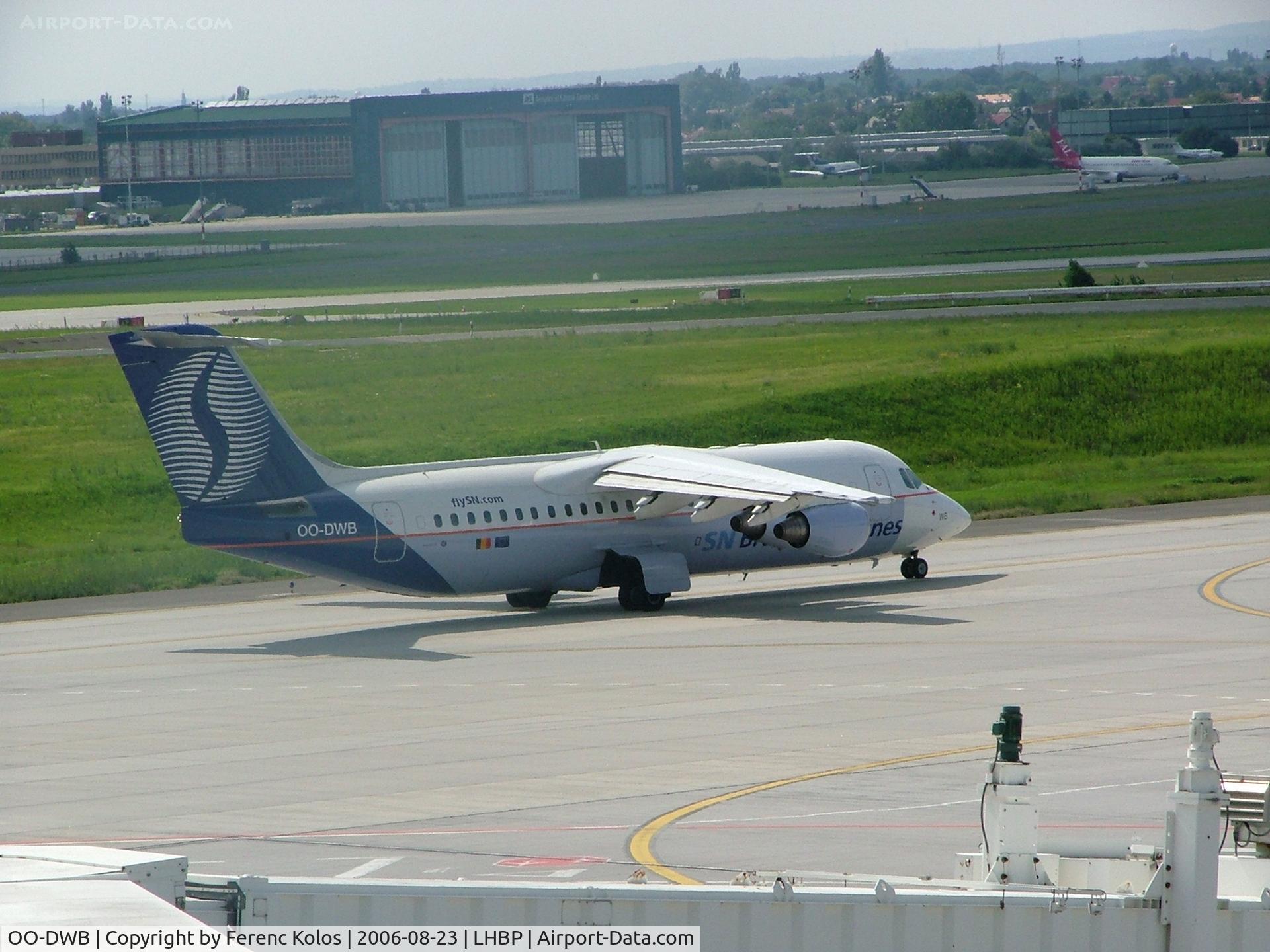 OO-DWB, 1997 British Aerospace Avro 146-RJ100 C/N E3315, Ferihegy