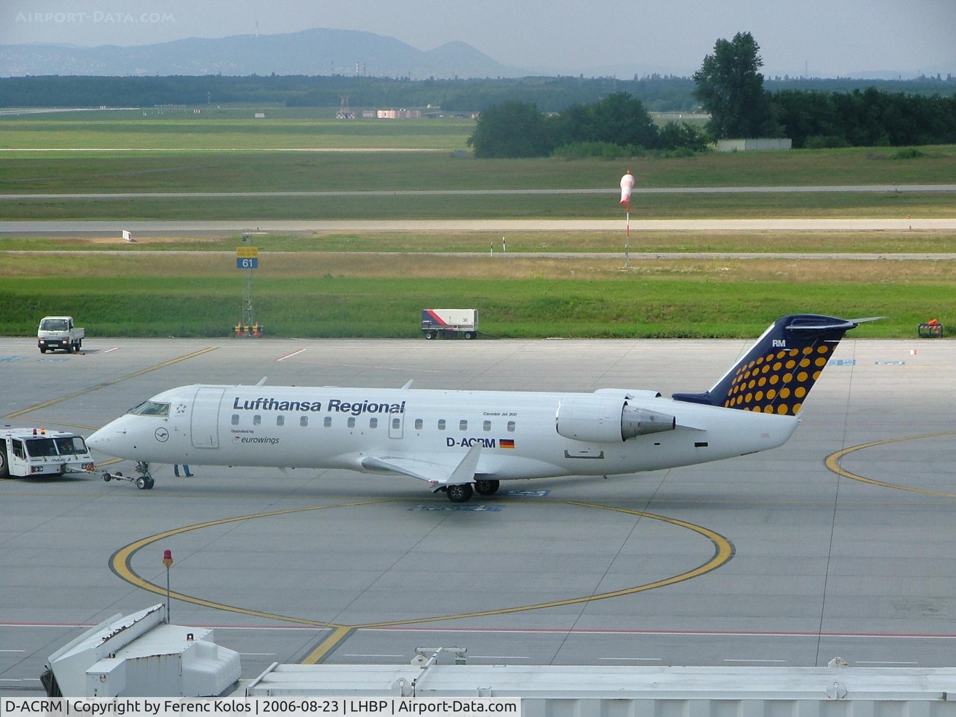D-ACRM, 2000 Canadair CRJ-200LR (CL-600-2B19) C/N 7478, Ferihegy