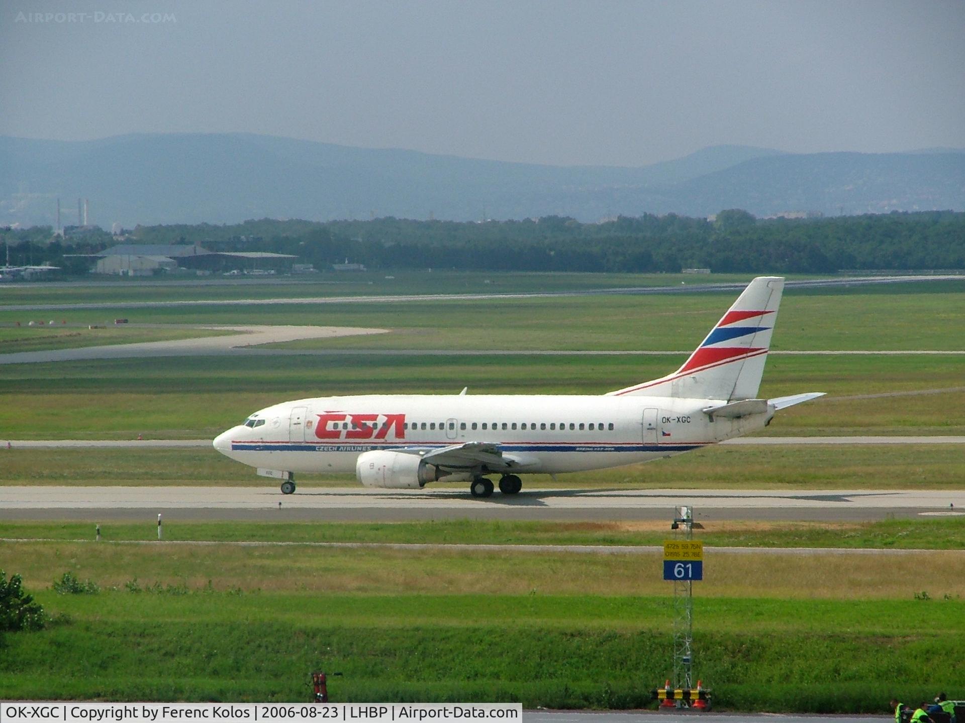 OK-XGC, 1992 Boeing 737-55S C/N 26541, Ferihegy