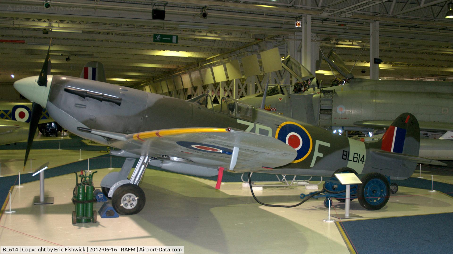 BL614, 1941 Supermarine 349 Spitfire F.Vb C/N CBAF.1646, 1. BL614 at RAF Museum, Hendon.