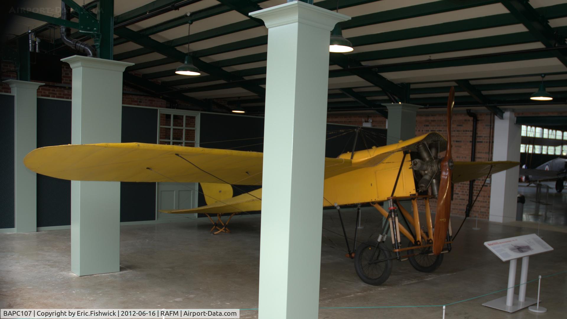 BAPC107, Bleriot XXVII C/N 433, 3. XXVII now in the new Grahame-White Factory Building at RAF Museum, Hendon.