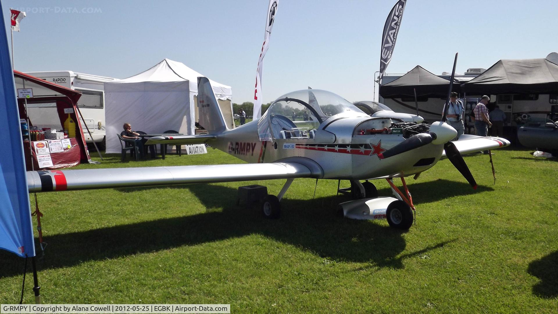 G-RMPY, 2004 Aerotechnik EV-97 Eurostar C/N PFA 315-14139, G-RMPY at AeroExpo, Sywell 2012.