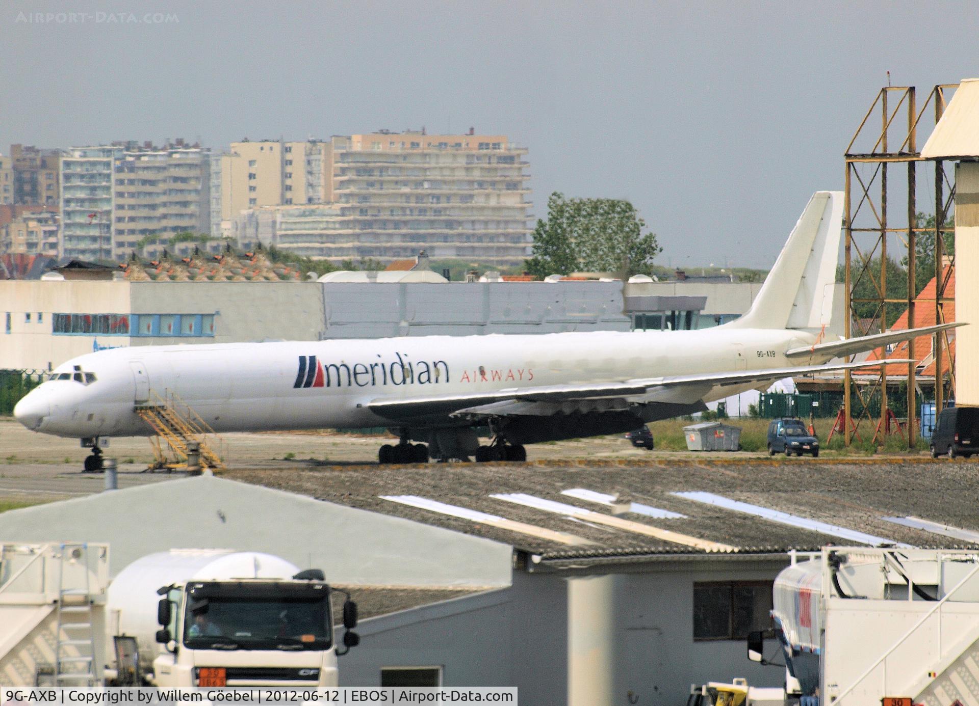 9G-AXB, 1969 Douglas DC-8-63 C/N 46097, One old aircraft w/o engine parking on the airport for ?