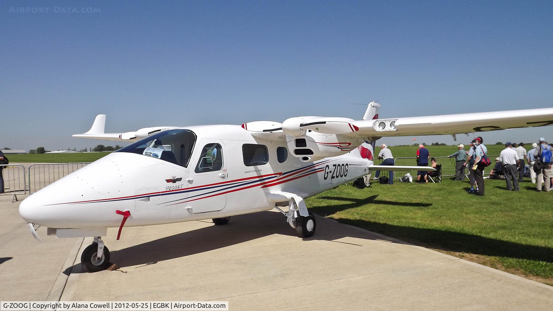 G-ZOOG, 2010 Tecnam P-2006T C/N 049, G-ZOOG at AeroExpo, Sywell 2012.