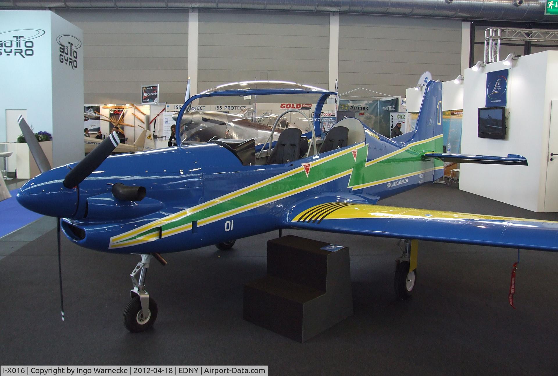 I-X016, Embraer T-27 Tucano (EMB-312) Replica C/N Not found I-X016, Flying Legend Tucano replica at the AERO 2012, Friedrichshafen
