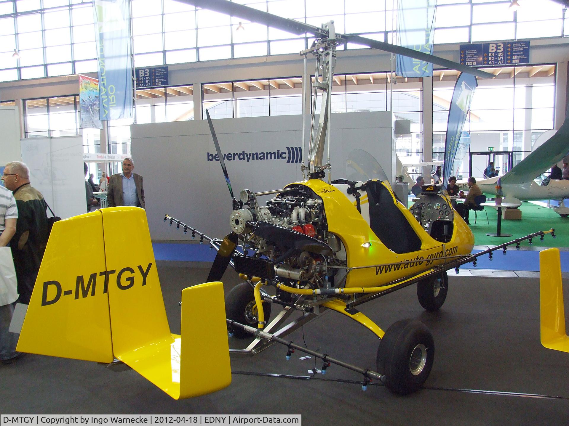 D-MTGY, AutoGyro MTOsport C/N Not found D-MTGY, AutoGyro MTOSport with spraying gear at the AERO 2012, Friedrichshafen