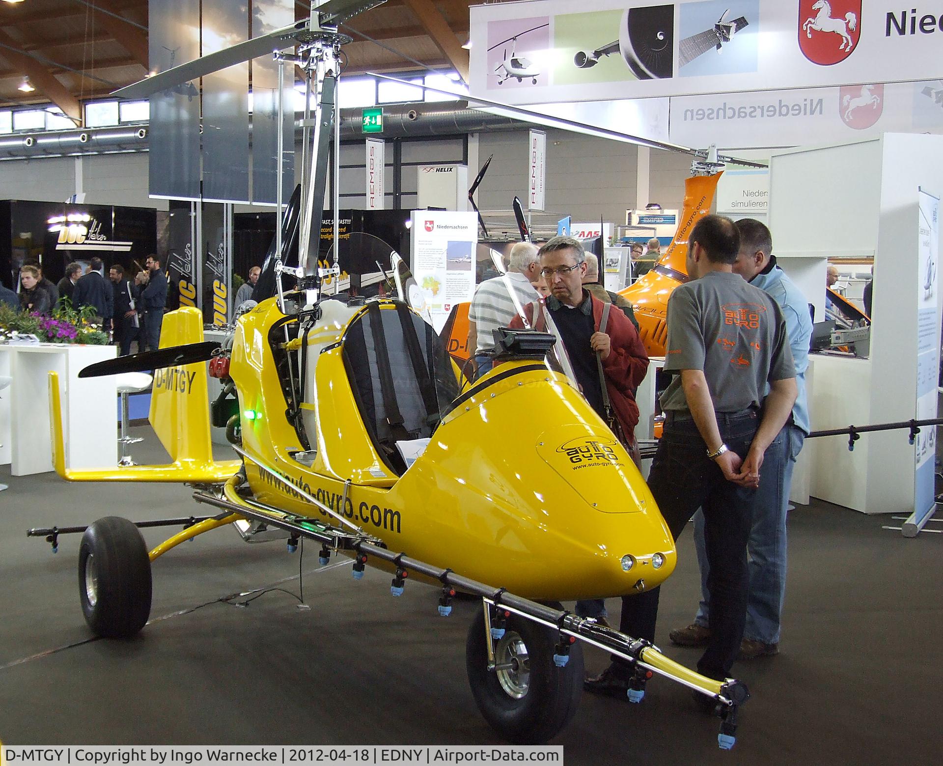 D-MTGY, AutoGyro MTOsport C/N Not found D-MTGY, AutoGyro MTOSport with spraying gear at the AERO 2012, Friedrichshafen