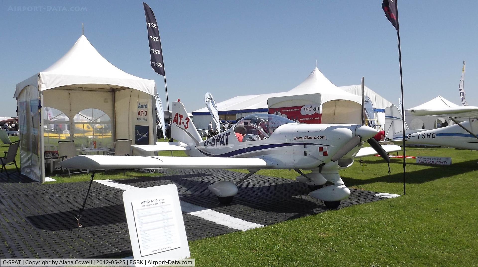 G-SPAT, 2003 Aero AT-3 R100 C/N AT3-008, G-SPAT at AeroExpo, Sywell 2012.