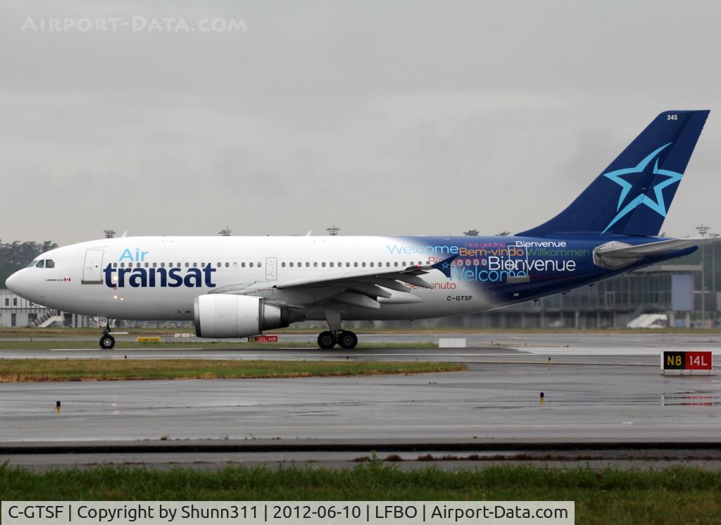 C-GTSF, 1988 Airbus A310-304 C/N 472, Ready for take off rwy 14L in new c/s