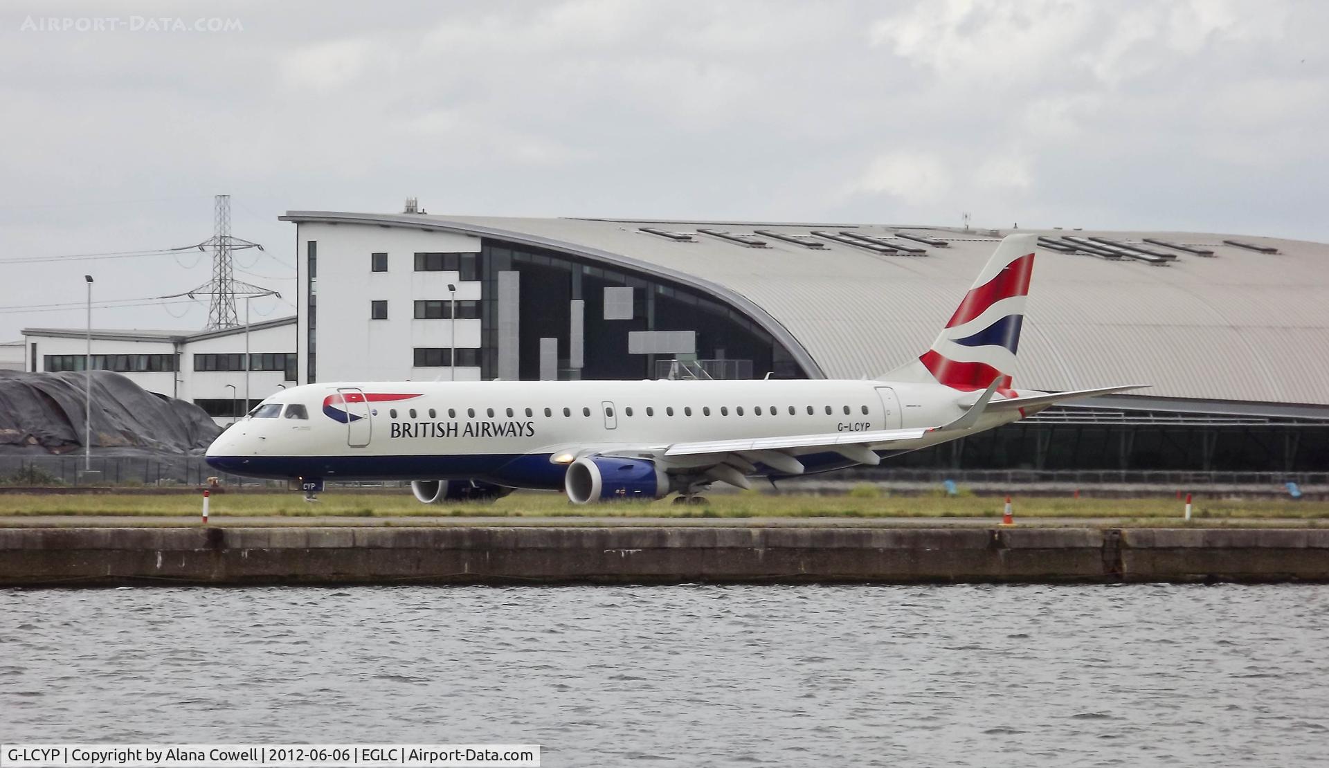G-LCYP, 2011 Embraer 190SR (ERJ-190-100SR) C/N 19000443, G-LCYP departing London City Airport.