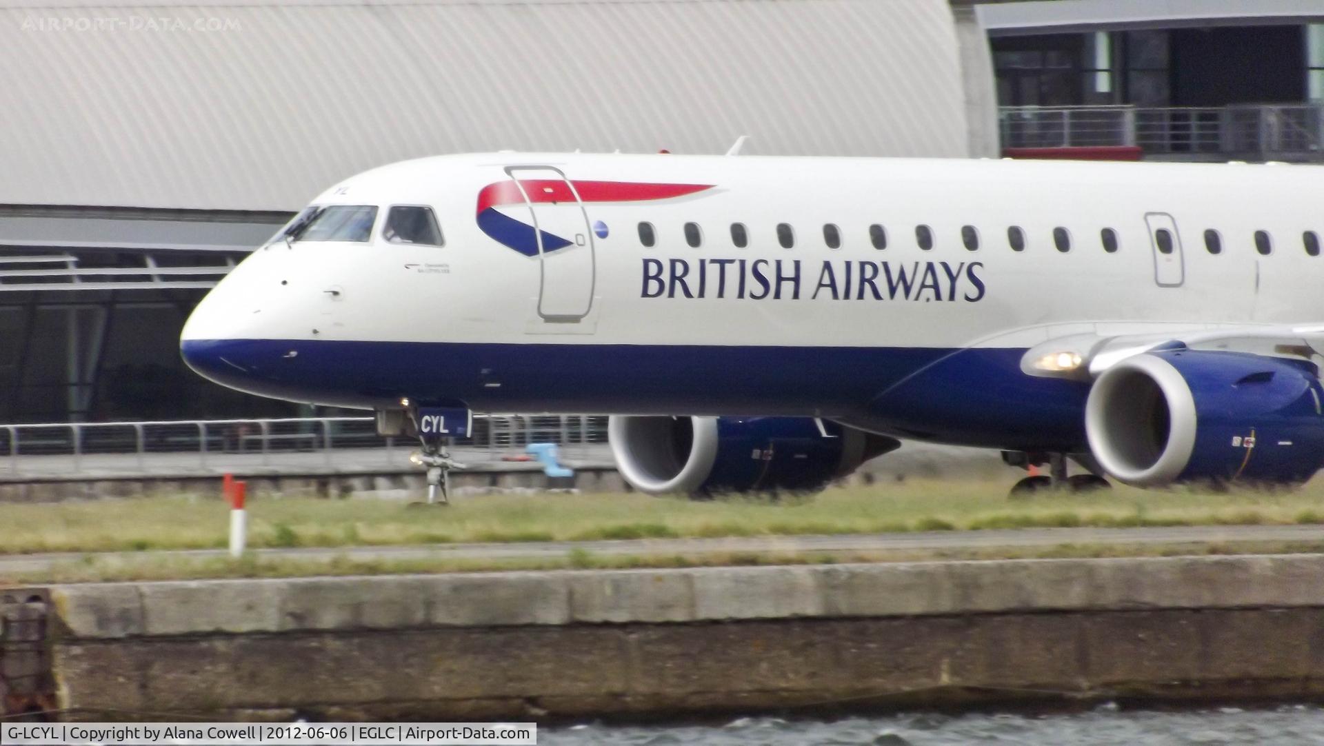 G-LCYL, 2010 Embraer 190SR (ERJ-190-100SR) C/N 19000346, G-LCYL arriving at London City Airport.