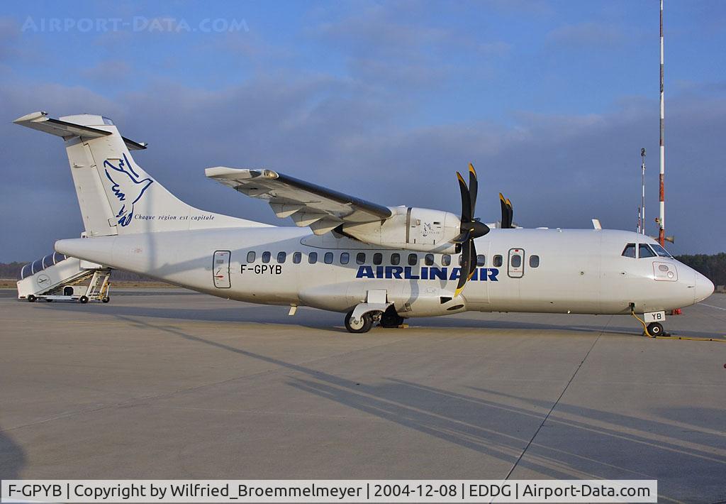 F-GPYB, 1996 ATR 42-500 C/N 480, Parked on Main Apron.