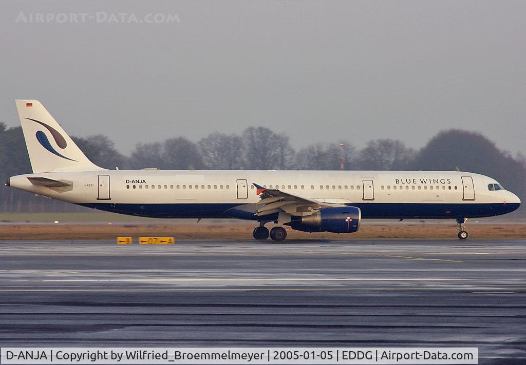 D-ANJA, 2009 Airbus A321-231 C/N 4044, Taxiing to Runway 25 on a training flight.
