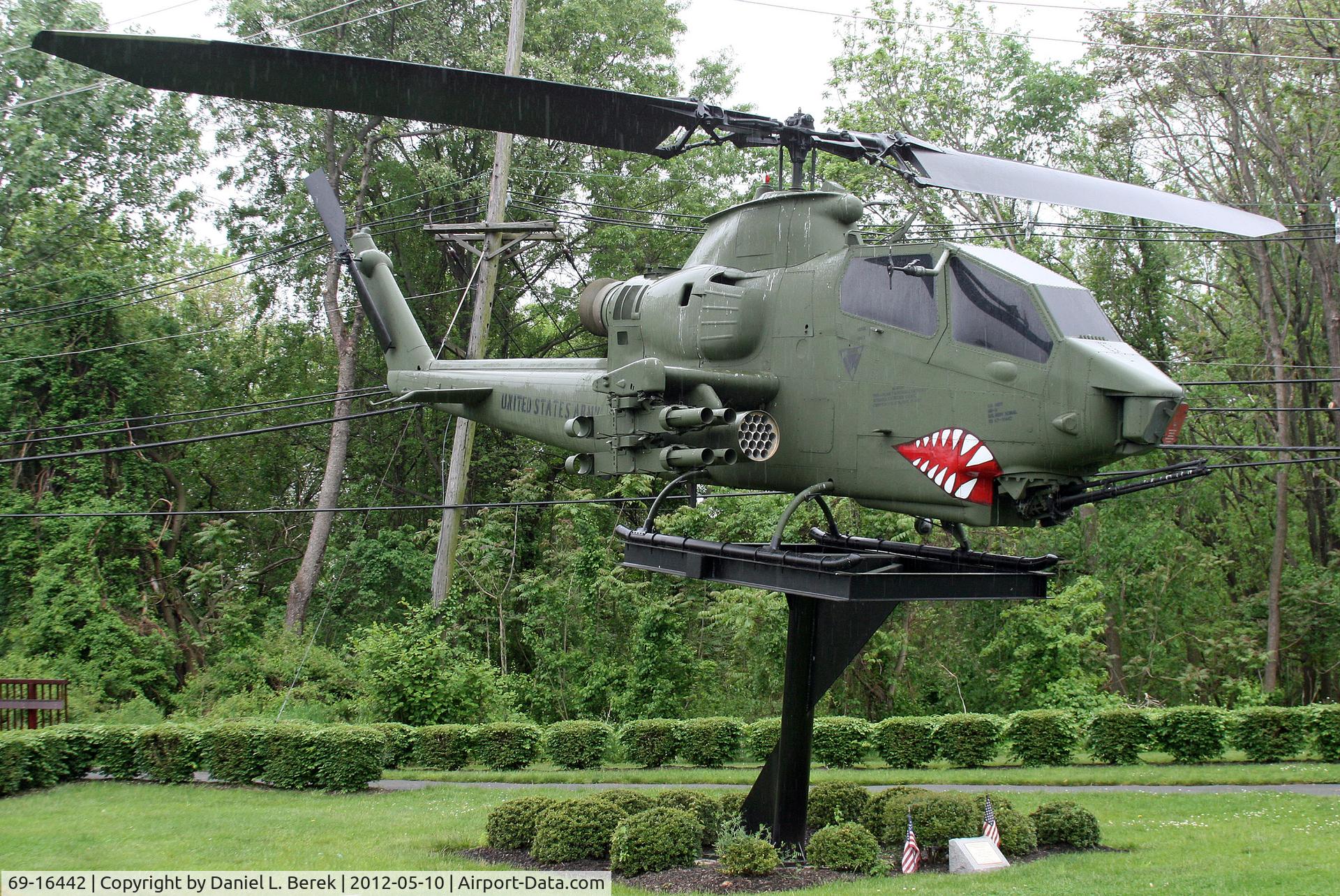 69-16442, 1970 Bell AH-1G Cobra C/N 20874, This machine forms the centerpiece of the Veterans Park, Scotch Plains, NJ.
