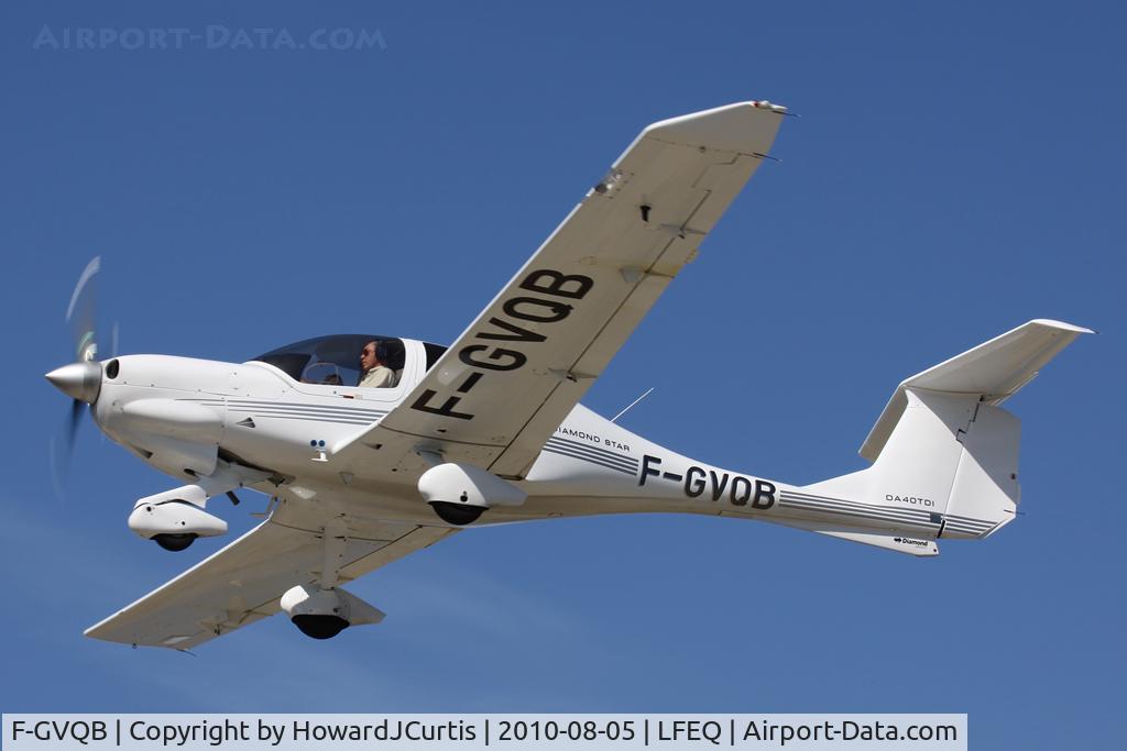 F-GVQB, 2007 Diamond DA-40D Diamond Star C/N D4.302, Coming in to land.