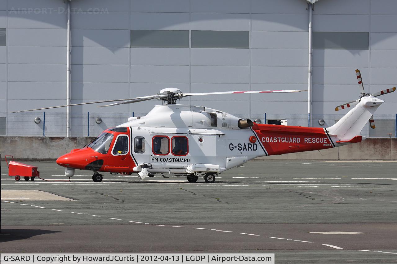 G-SARD, 2007 AgustaWestland AW-139 C/N 31208, Sole resident at the former Royal Naval Air Station.