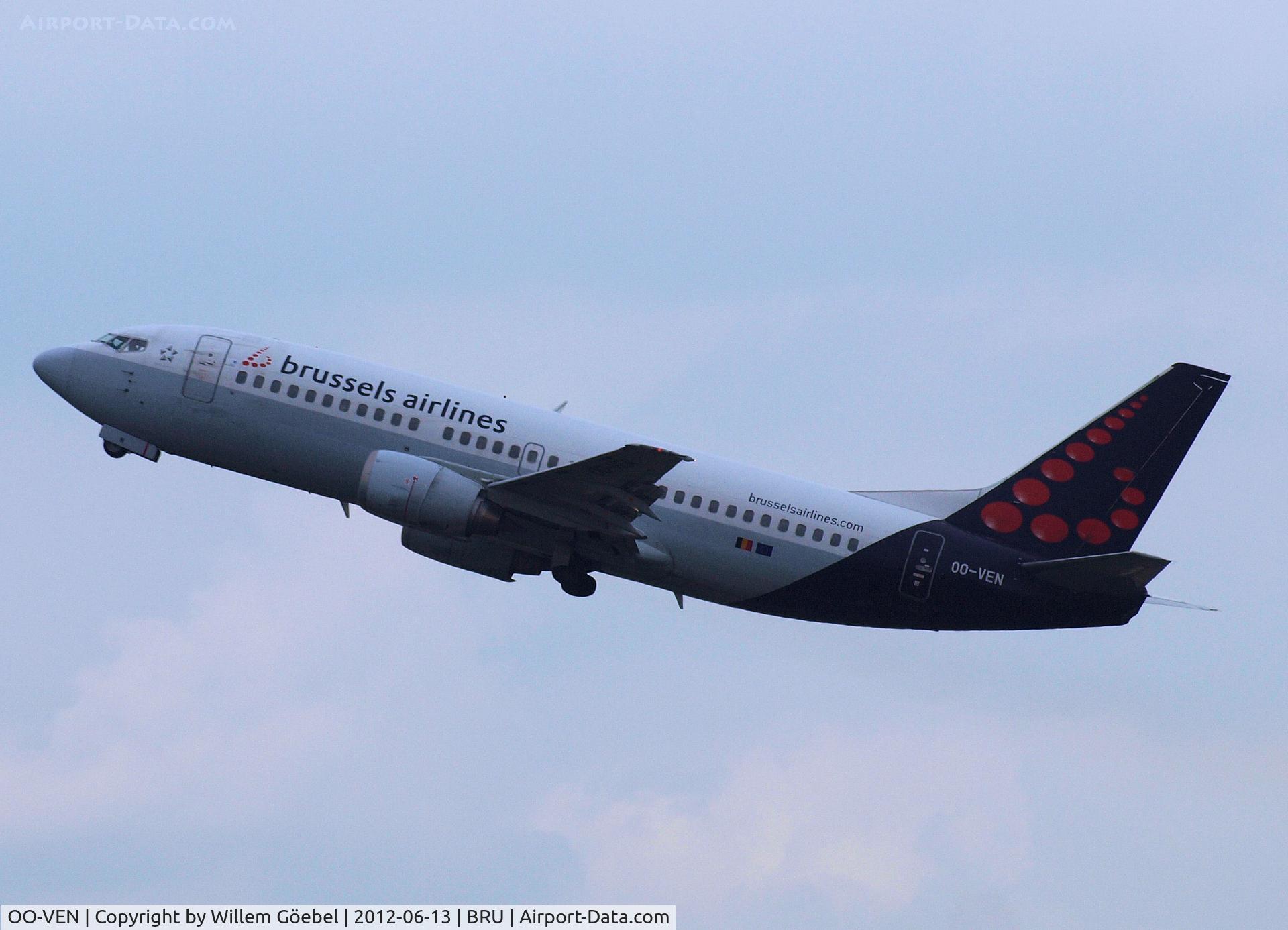 OO-VEN, 1998 Boeing 737-36N C/N 28586, Take off from Brussel Airport