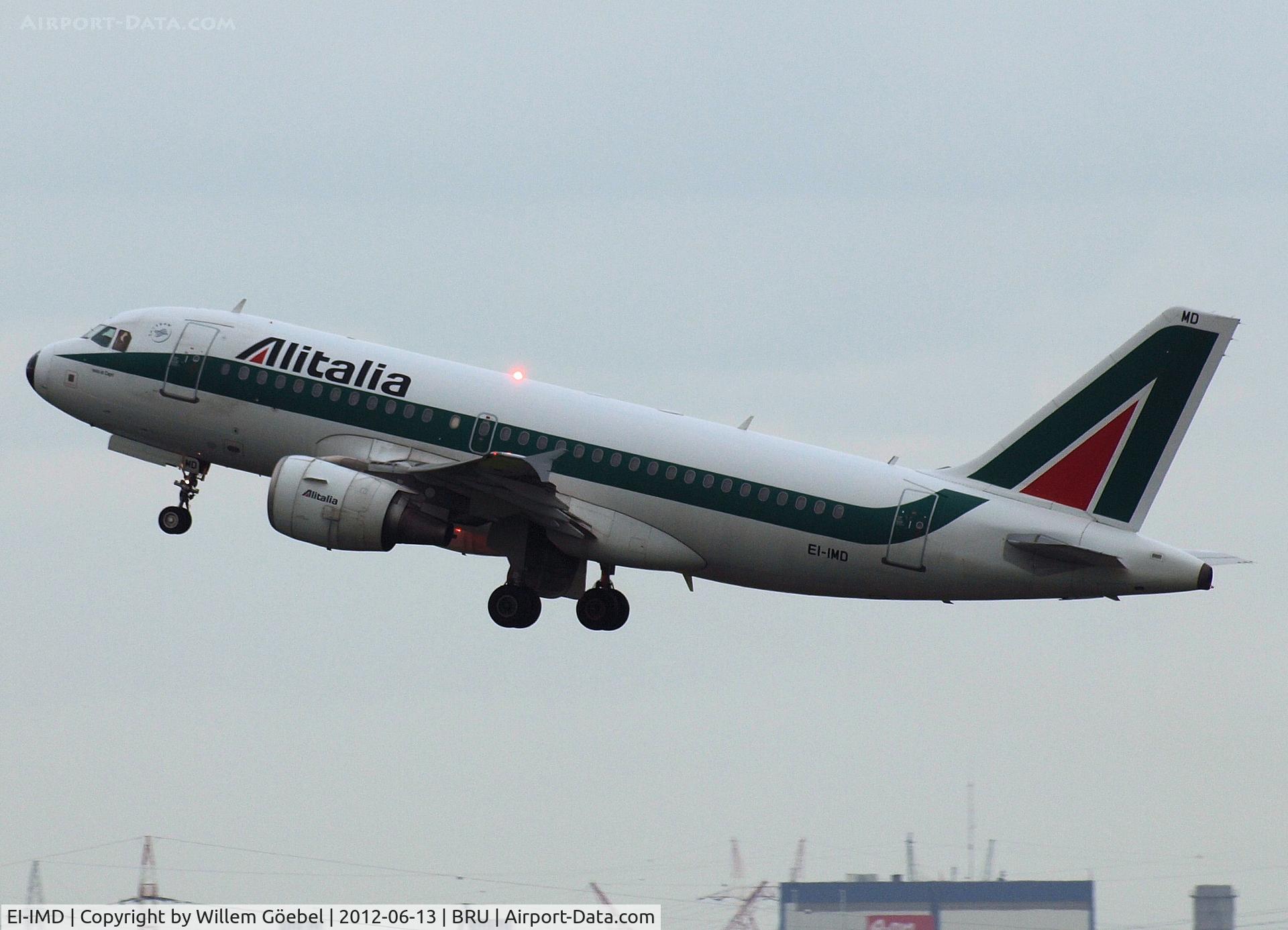 EI-IMD, 2003 Airbus A319-112 C/N 2074, Take off from Brussel Airport
