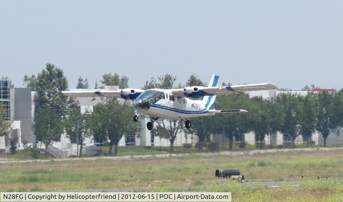 N28FG, 1984 Partenavia P-68 Observer C/N 325-18-OB, Taking of from 26L and going on patrol