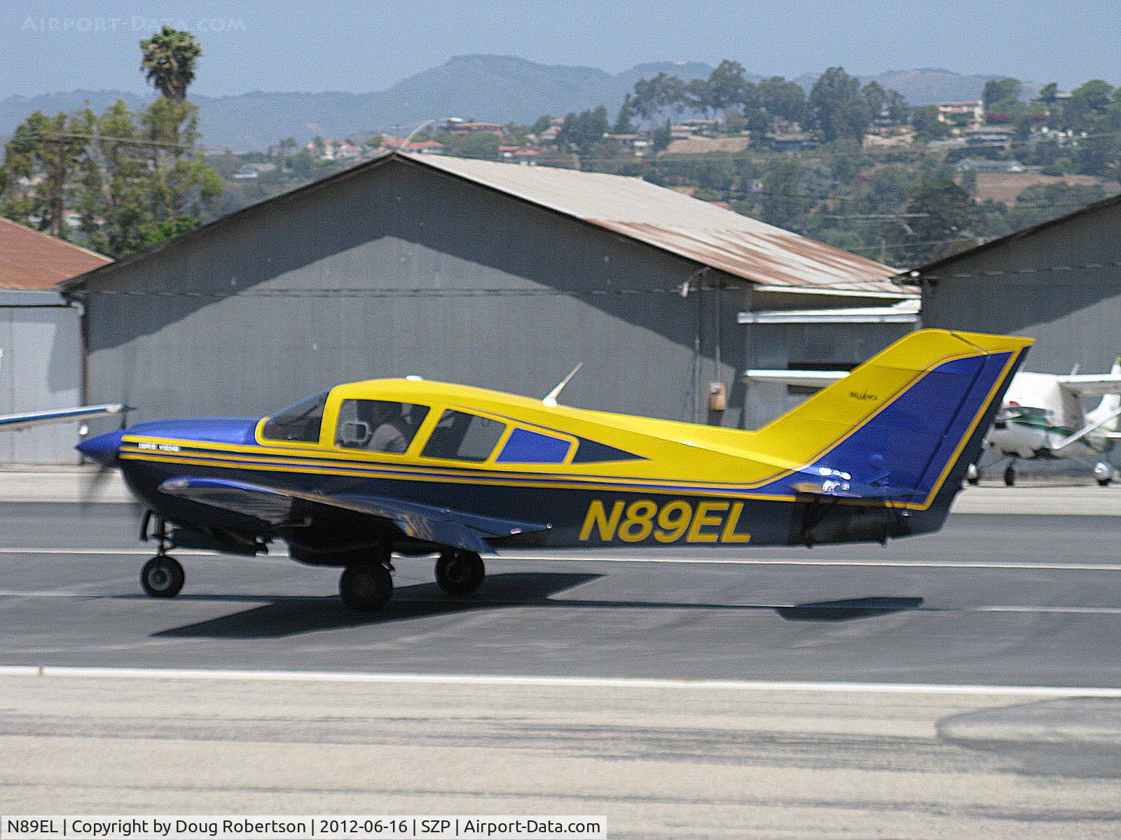 N89EL, 1989 Bellanca 17-30A Viking C/N 89-301009, 1989 Bellanca 17-30A SUPER VIKING, Continental IO-520 300 Hp, takeoff roll Rwy 22