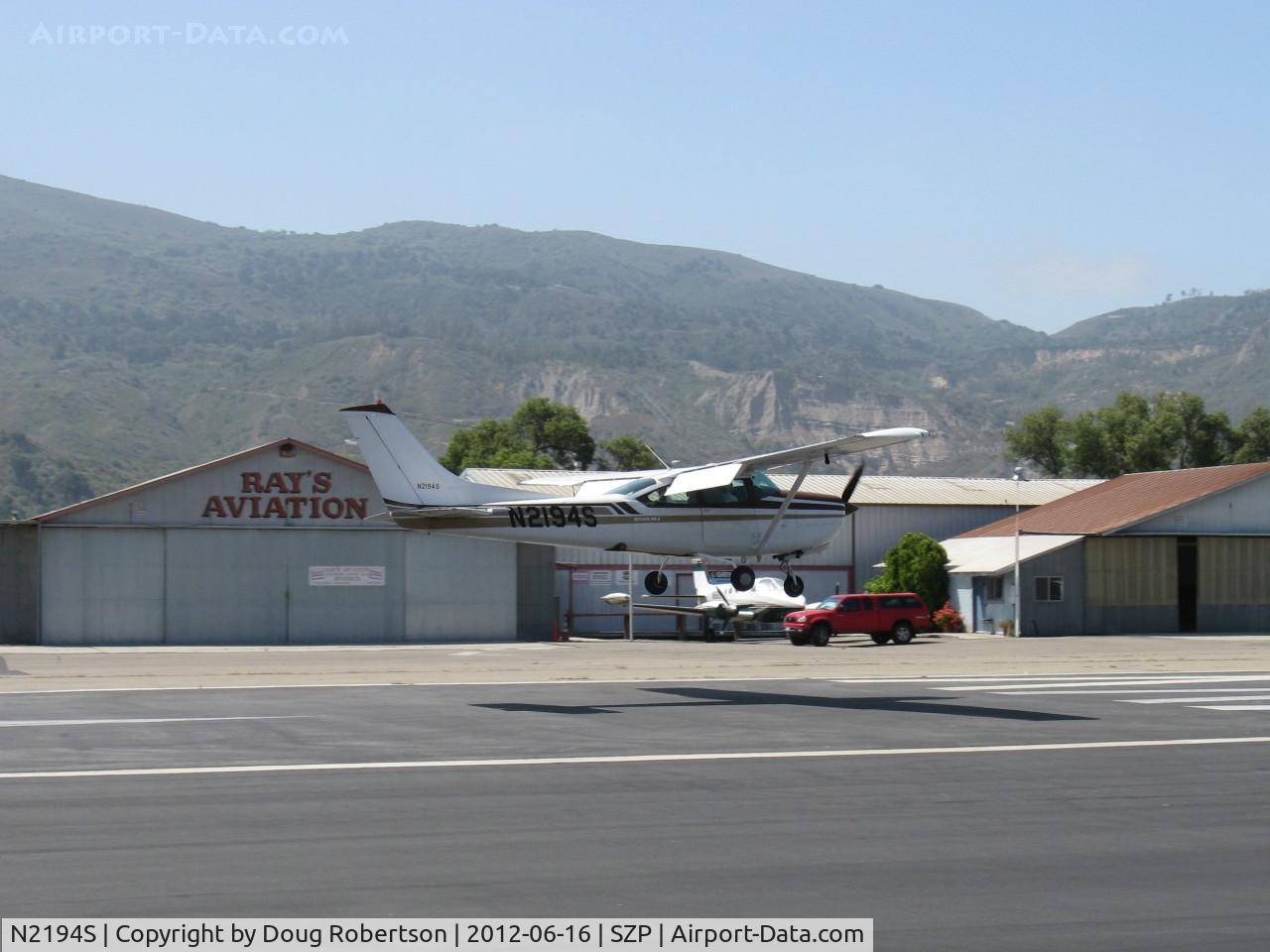 N2194S, Cessna TR182 Turbo Skylane RG C/N R18201312, 1979 Cessna TR182 TURBO SKYLANE RG II, Lycoming O-540-L3C5D 235 Hp with AiResearch turbocharger develops full power to 20,000 ft ceiling of this aircraft, landing Rwy 22