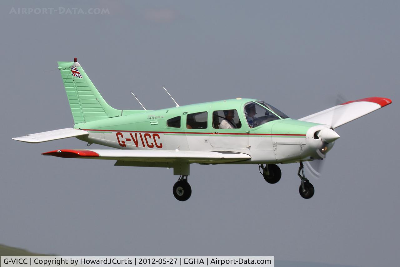 G-VICC, 1979 Piper PA-28-161 Cherokee Warrior II C/N 28-7916317, Coming in to land.