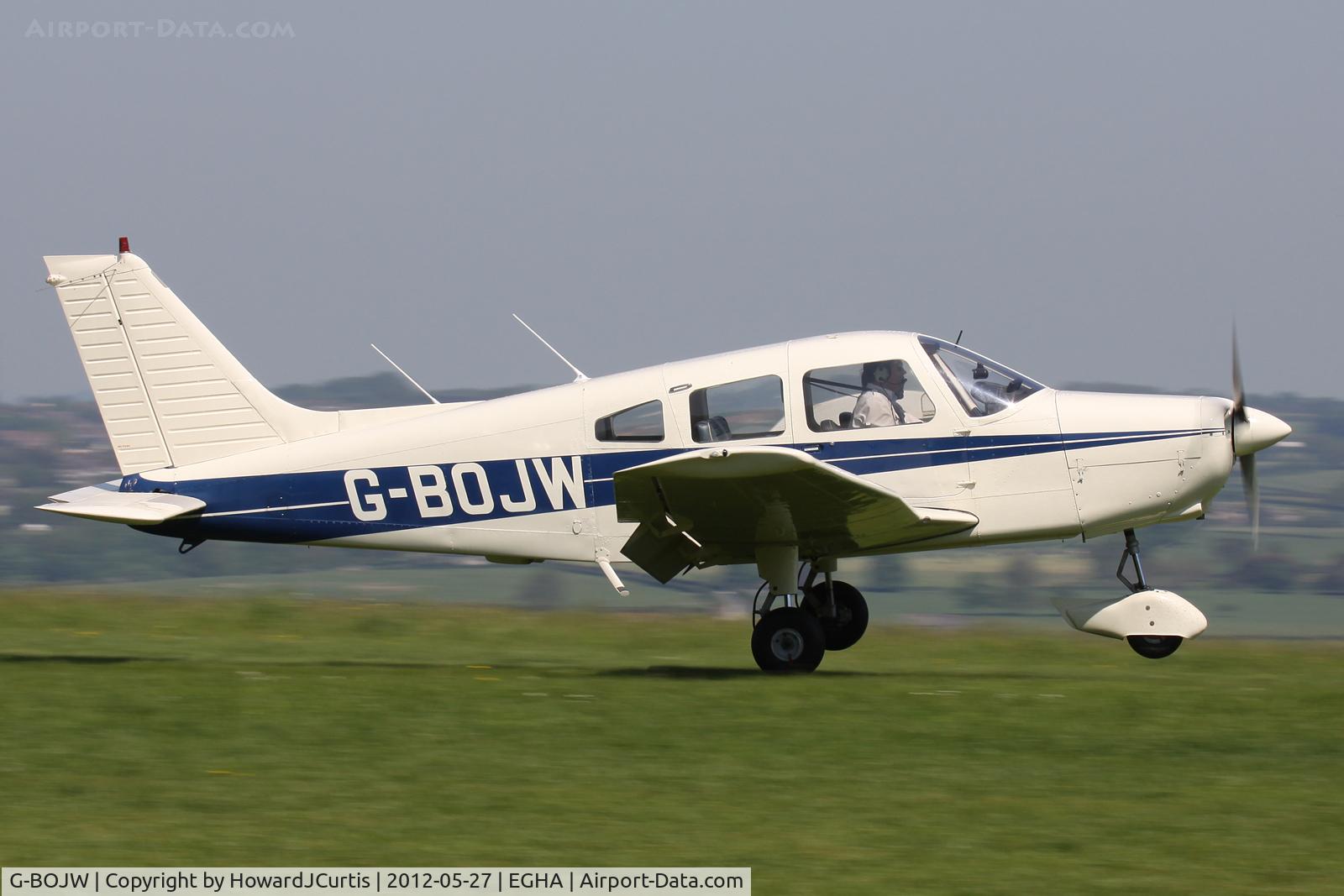 G-BOJW, 1977 Piper PA-28-161 Cherokee Warrior II C/N 28-7716038, A resident here.