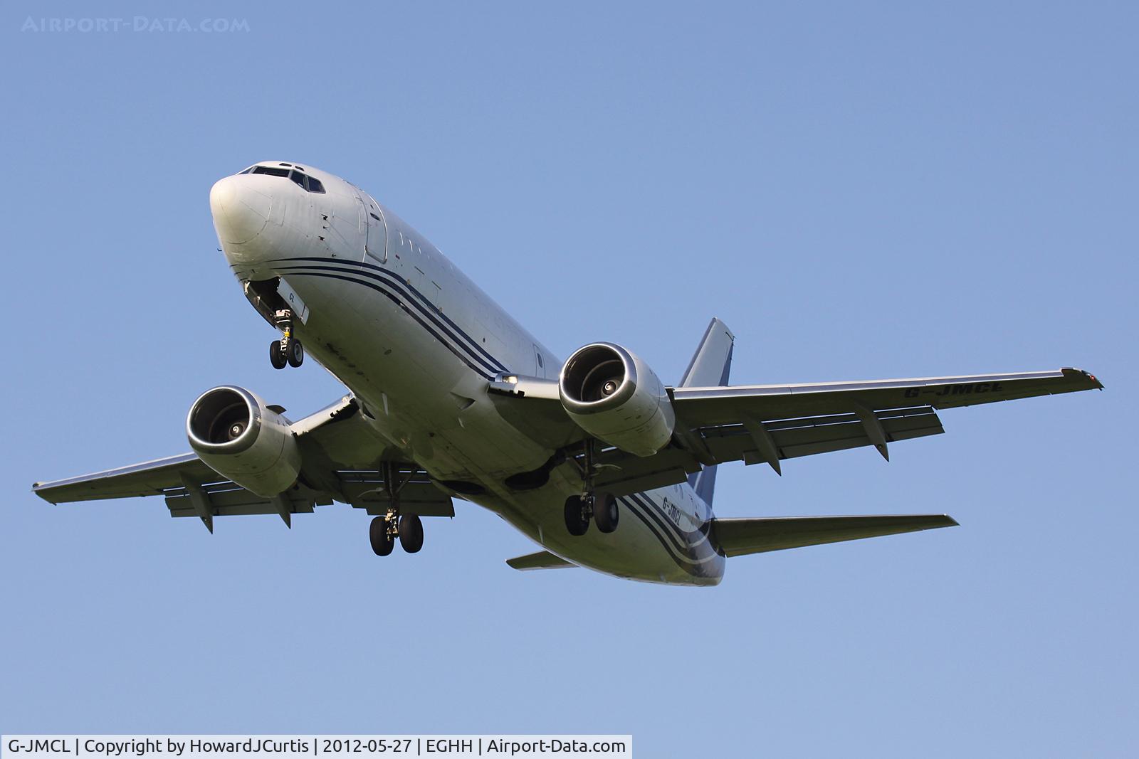 G-JMCL, 1988 Boeing 737-322F C/N 23951, Caught on approach to runway 08.