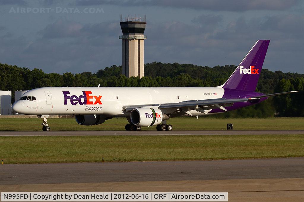 N995FD, 1992 Boeing 757-2Q8 C/N 25131, FedEx 