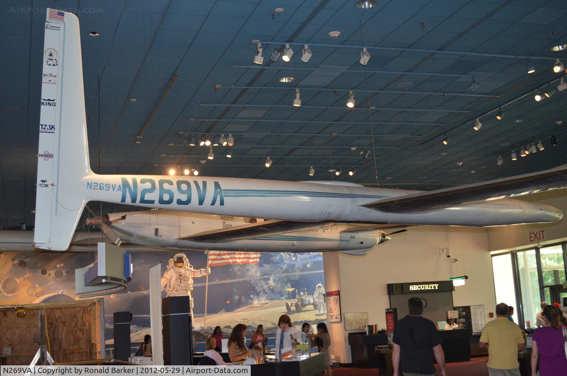 N269VA, Voyager Aircraft Inc Voyager 76 C/N 001, Air and Space Museum